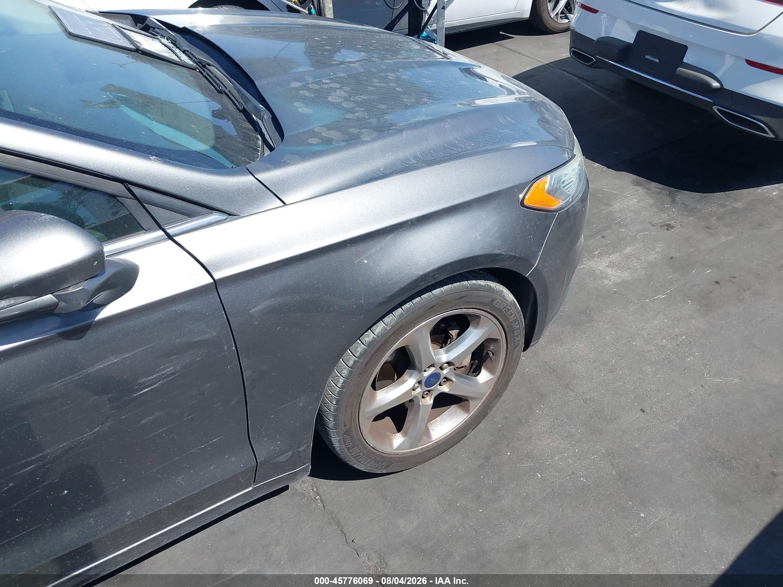2014 Ford Fusion Se Gray vin: 3FA6P0HD2ER177515