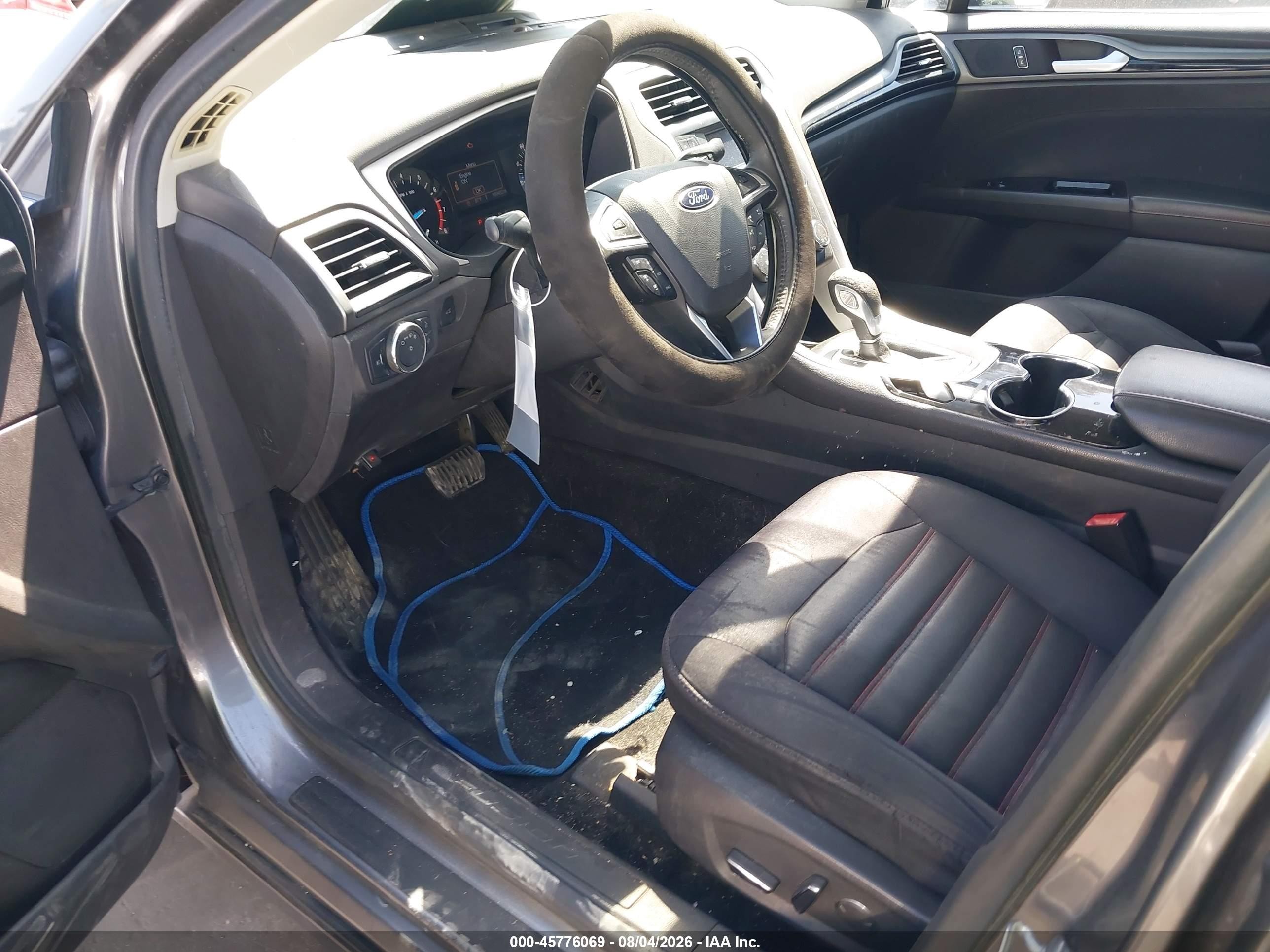 2014 Ford Fusion Se Gray vin: 3FA6P0HD2ER177515