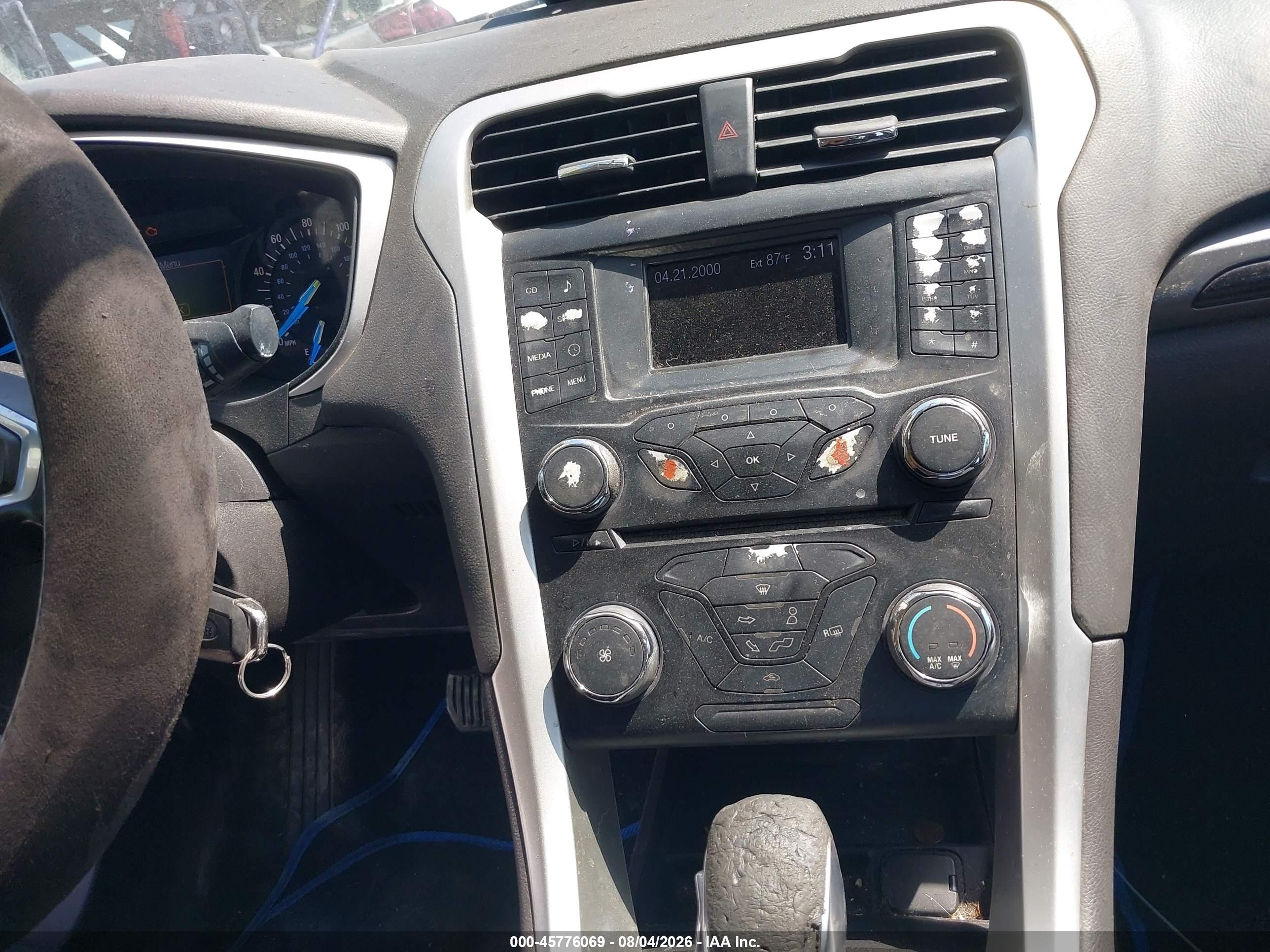 2014 Ford Fusion Se Gray vin: 3FA6P0HD2ER177515