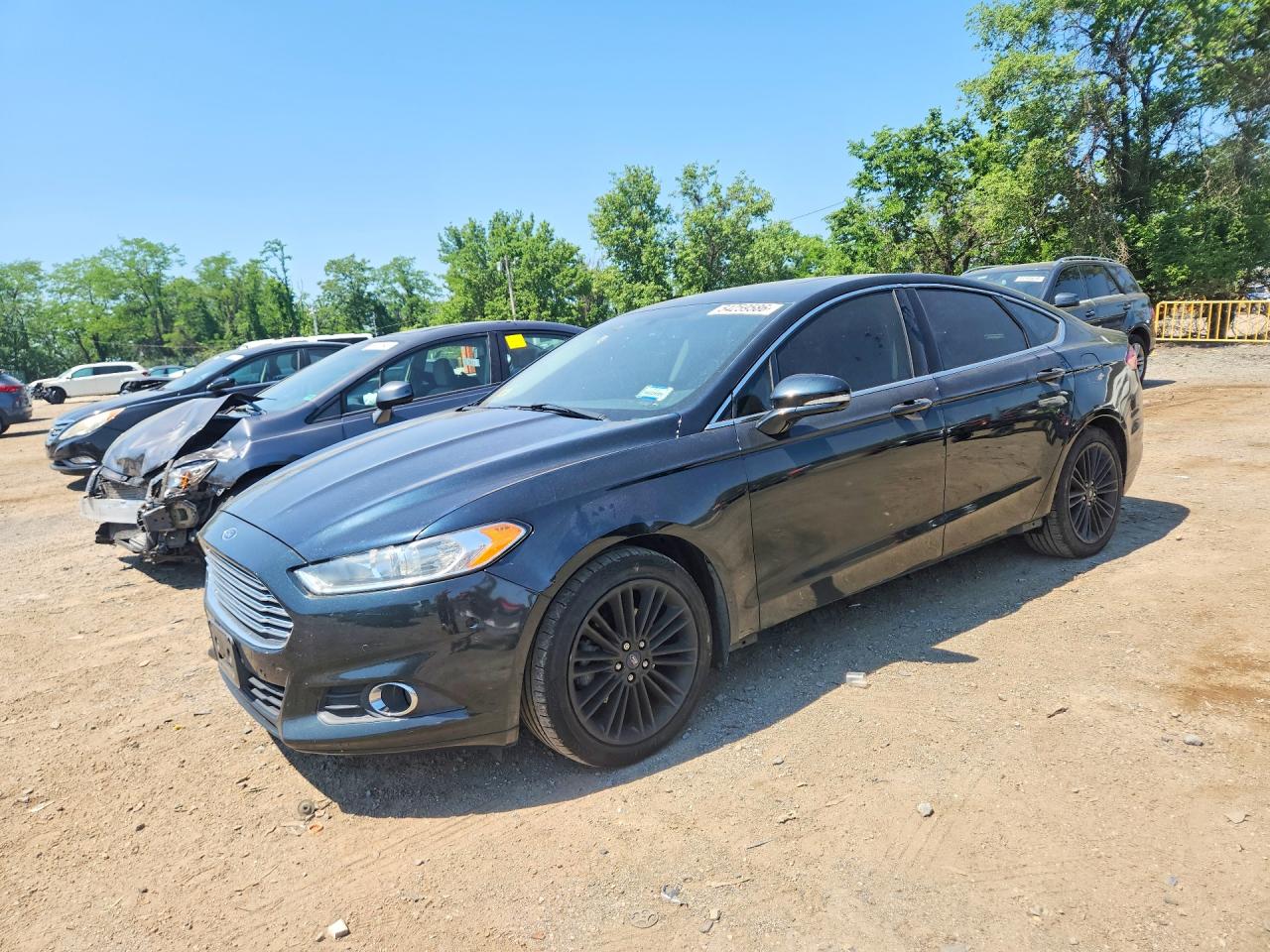 2014 Ford Fusion Se Blue vin: 3FA6P0HD2ER182732
