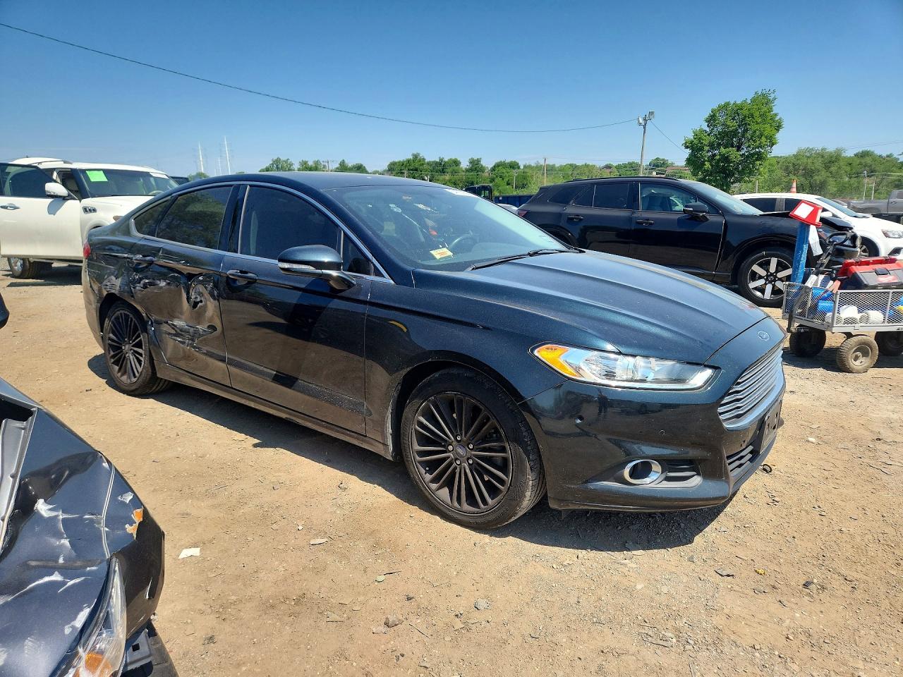 2014 Ford Fusion Se Blue vin: 3FA6P0HD2ER182732