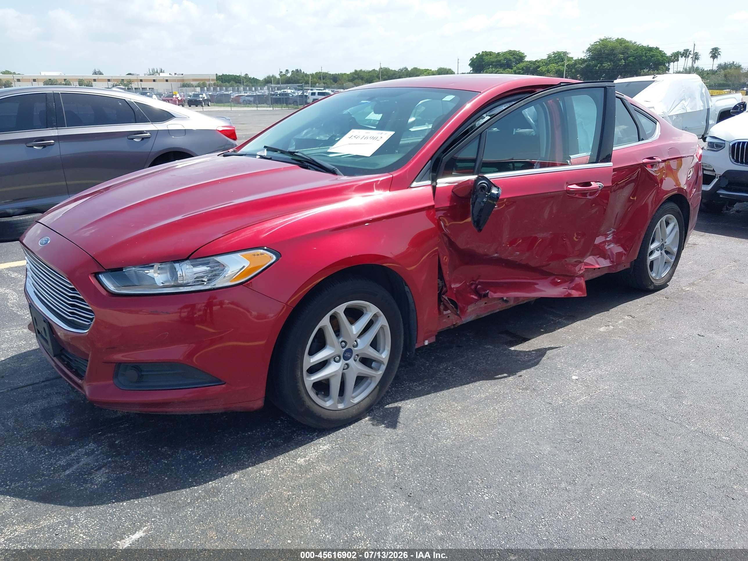2014 Ford Fusion Se Red vin: 3FA6P0HD2ER191480