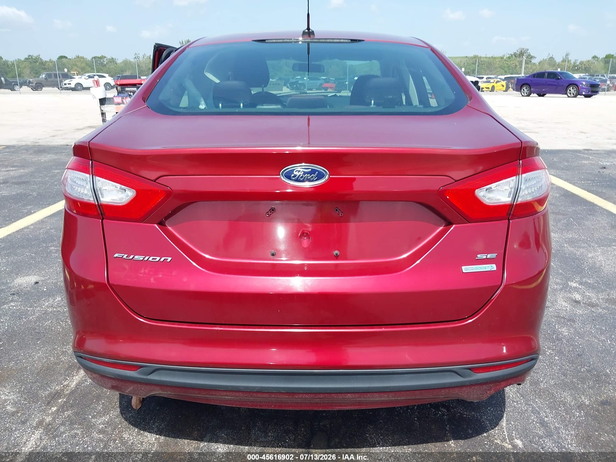2014 Ford Fusion Se Red vin: 3FA6P0HD2ER191480
