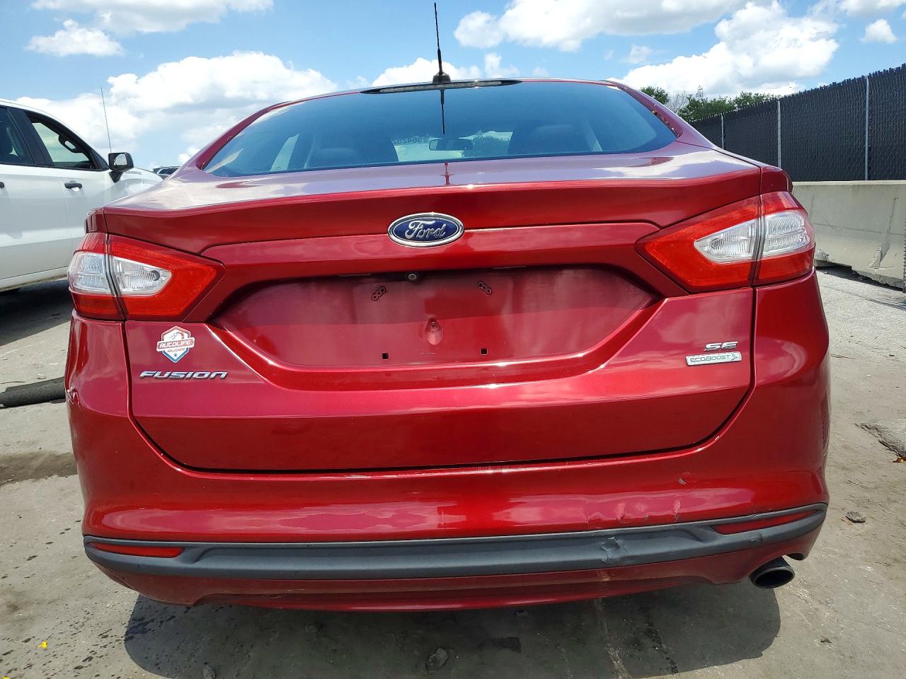 2014 Ford Fusion Se Red vin: 3FA6P0HD2ER191561