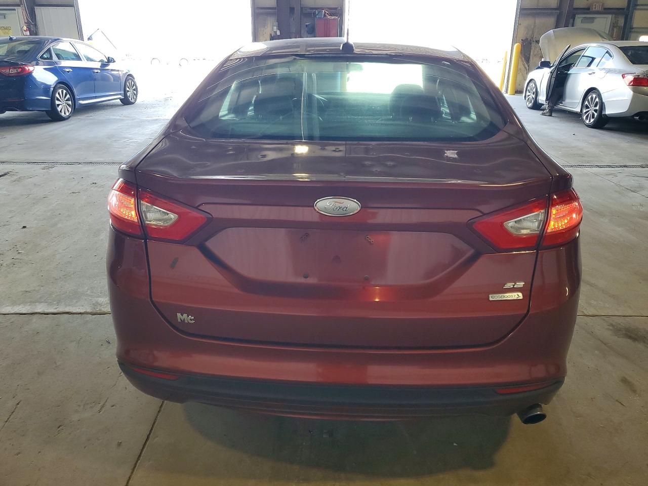 2014 Ford Fusion Se Burgundy vin: 3FA6P0HD2ER217995