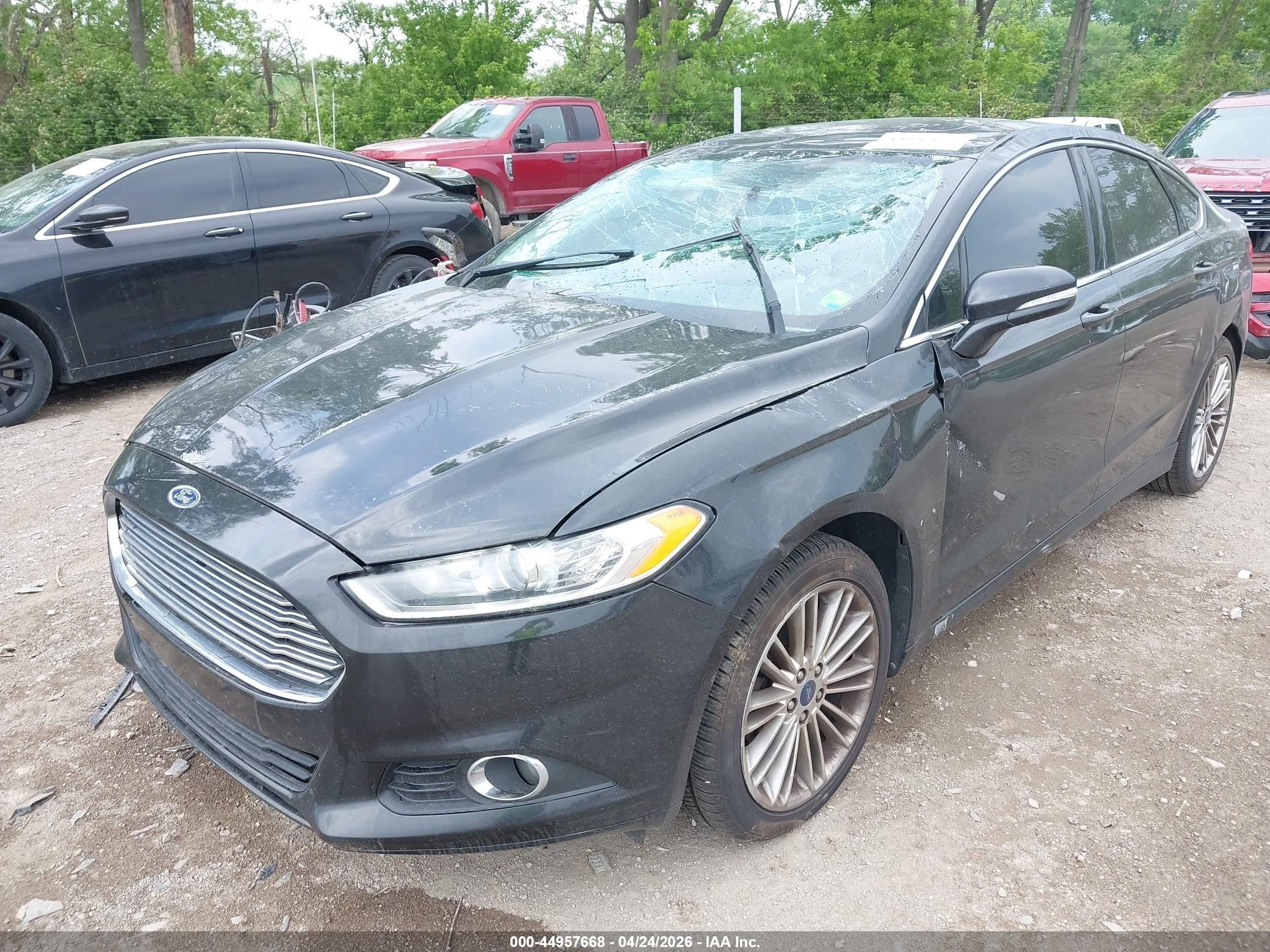 2014 Ford Fusion Se Черный vin: 3FA6P0HD2ER226003