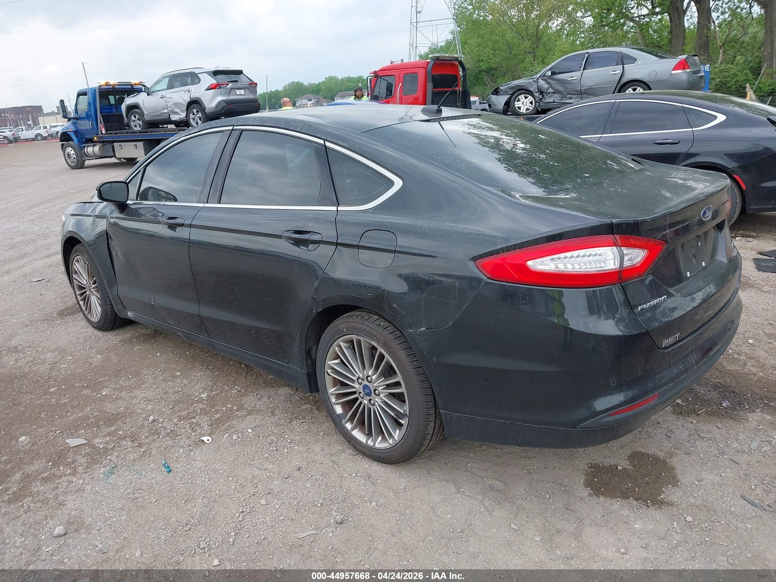 2014 Ford Fusion Se Черный vin: 3FA6P0HD2ER226003
