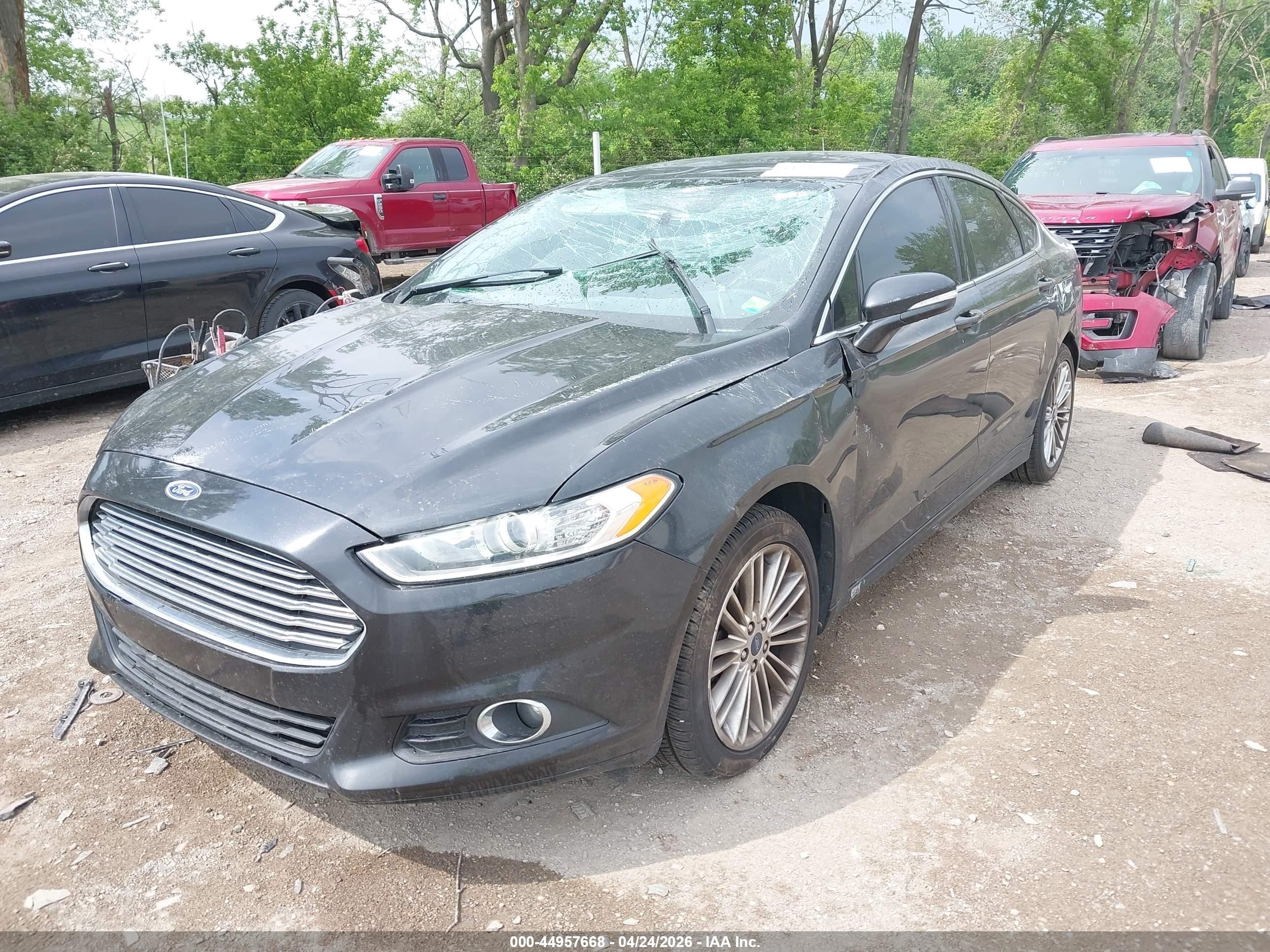 2014 Ford Fusion Se Черный vin: 3FA6P0HD2ER226003
