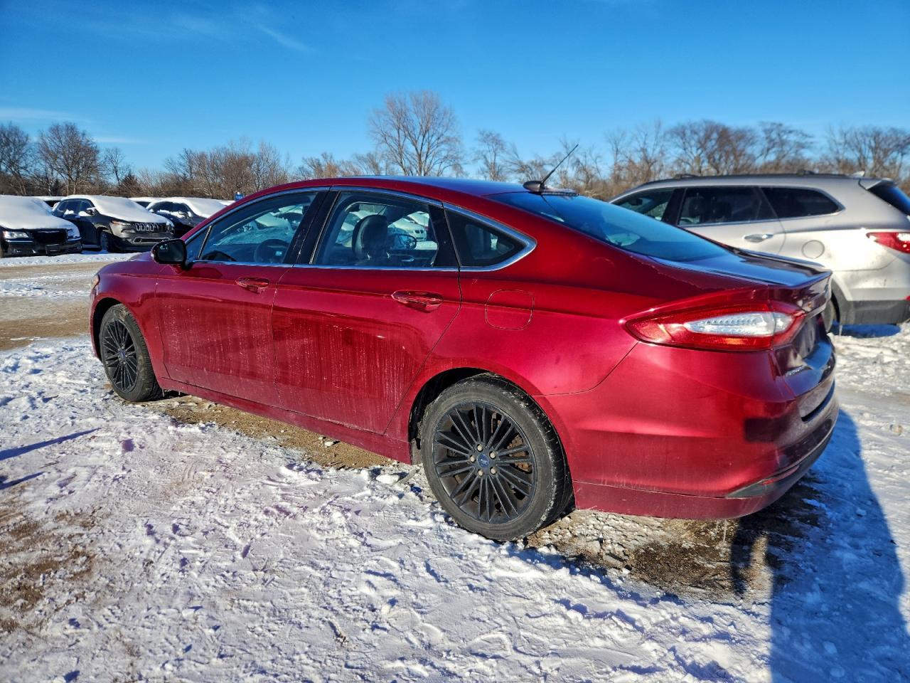 2014 Ford Fusion Se Red vin: 3FA6P0HD2ER247658