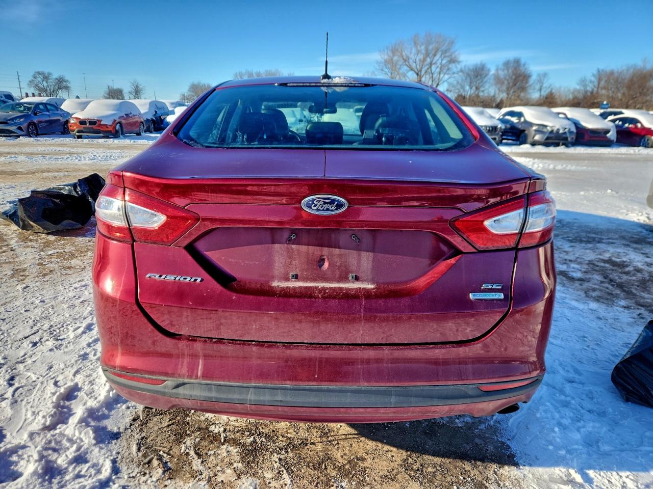 2014 Ford Fusion Se Red vin: 3FA6P0HD2ER247658
