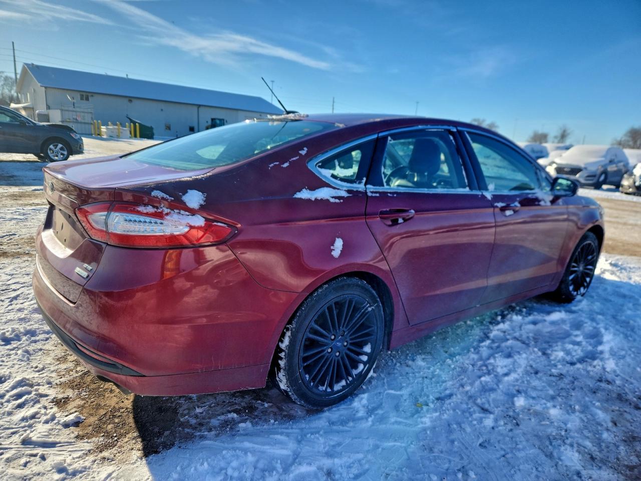 2014 Ford Fusion Se Red vin: 3FA6P0HD2ER247658
