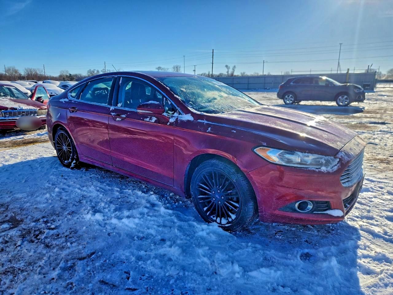 2014 Ford Fusion Se Red vin: 3FA6P0HD2ER247658