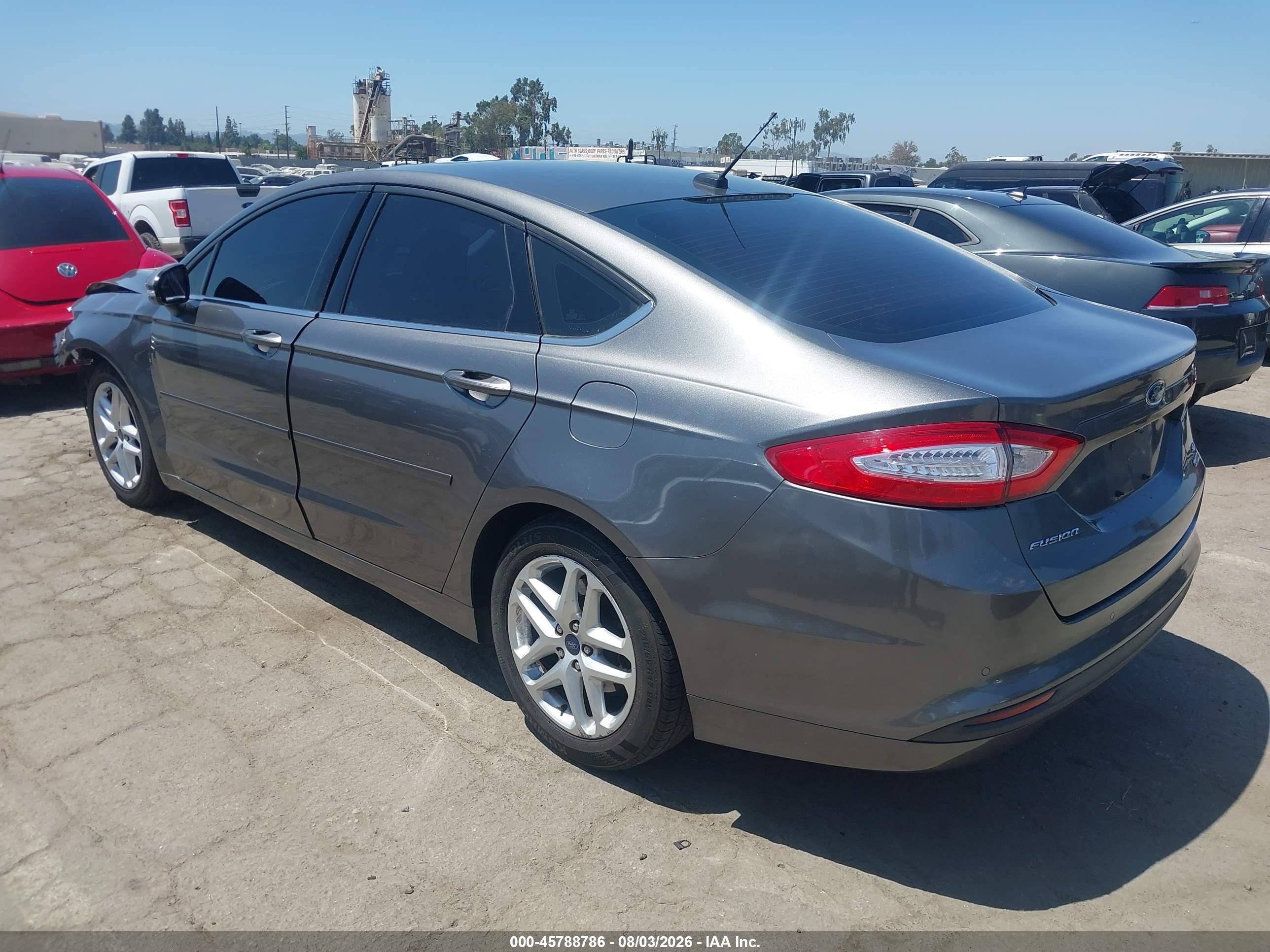 2014 Ford Fusion Se Gray vin: 3FA6P0HD2ER328546