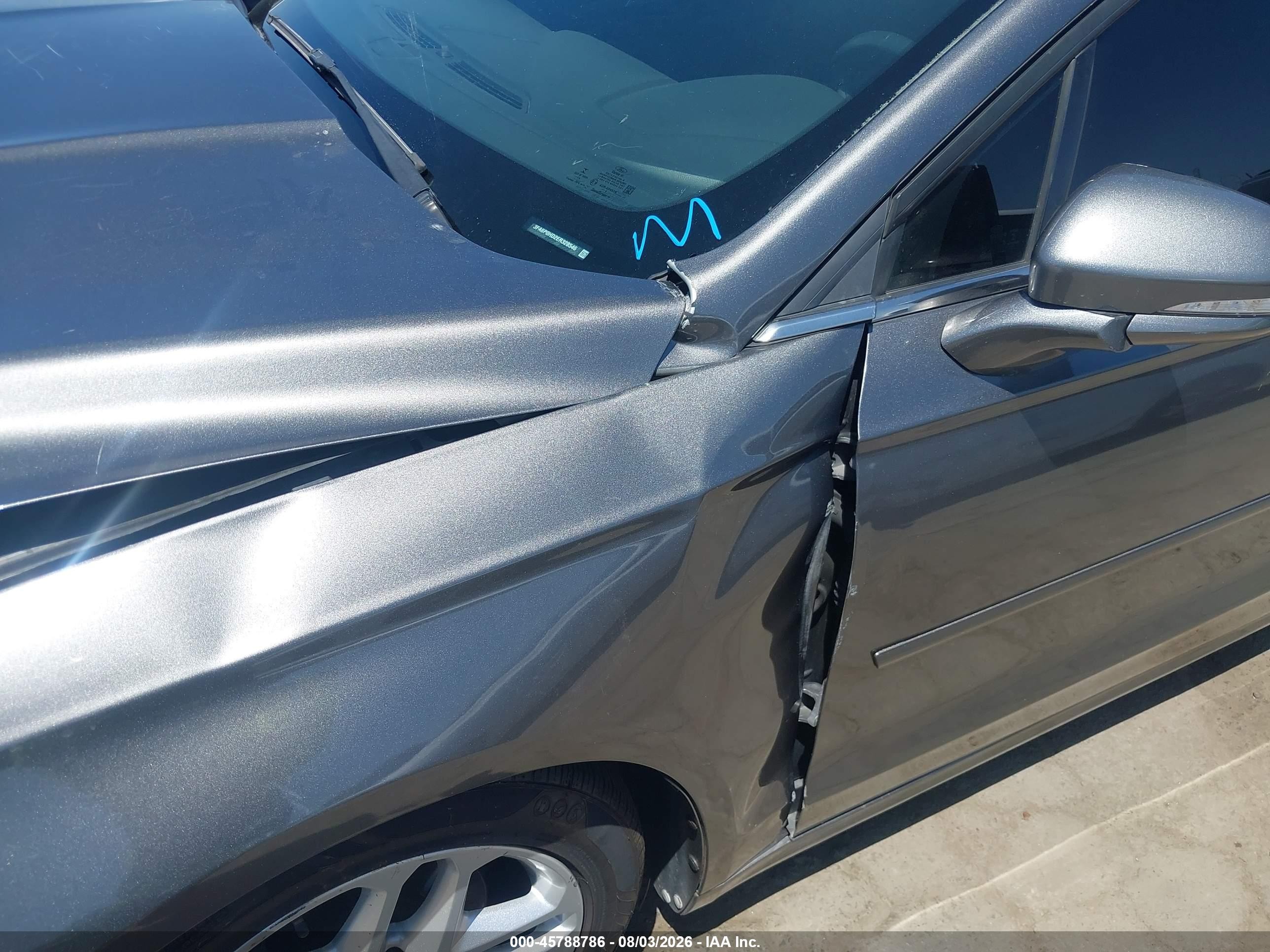 2014 Ford Fusion Se Gray vin: 3FA6P0HD2ER328546