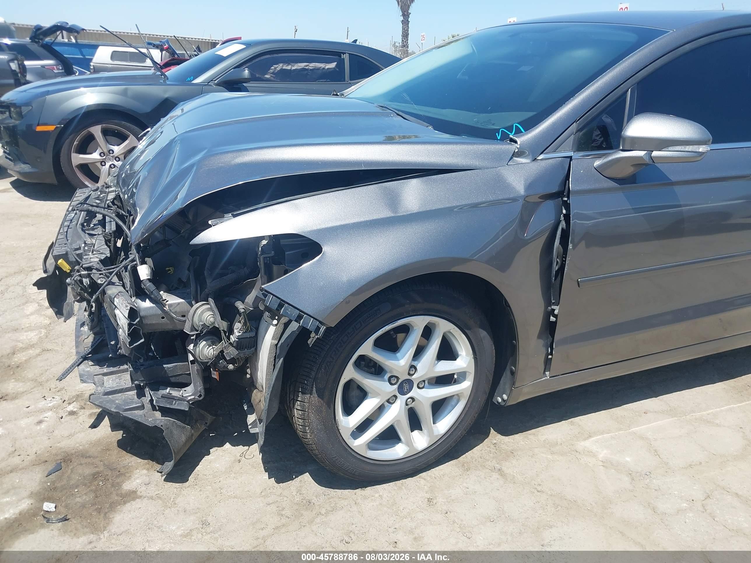 2014 Ford Fusion Se Gray vin: 3FA6P0HD2ER328546