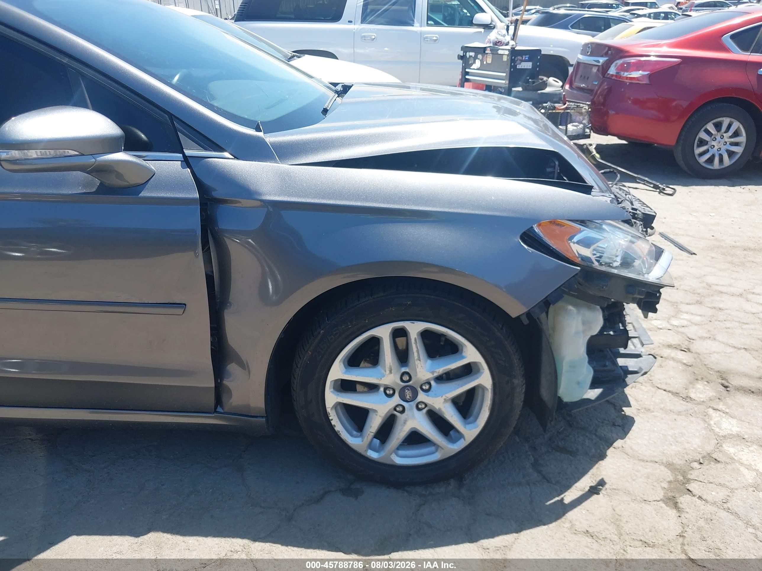 2014 Ford Fusion Se Gray vin: 3FA6P0HD2ER328546