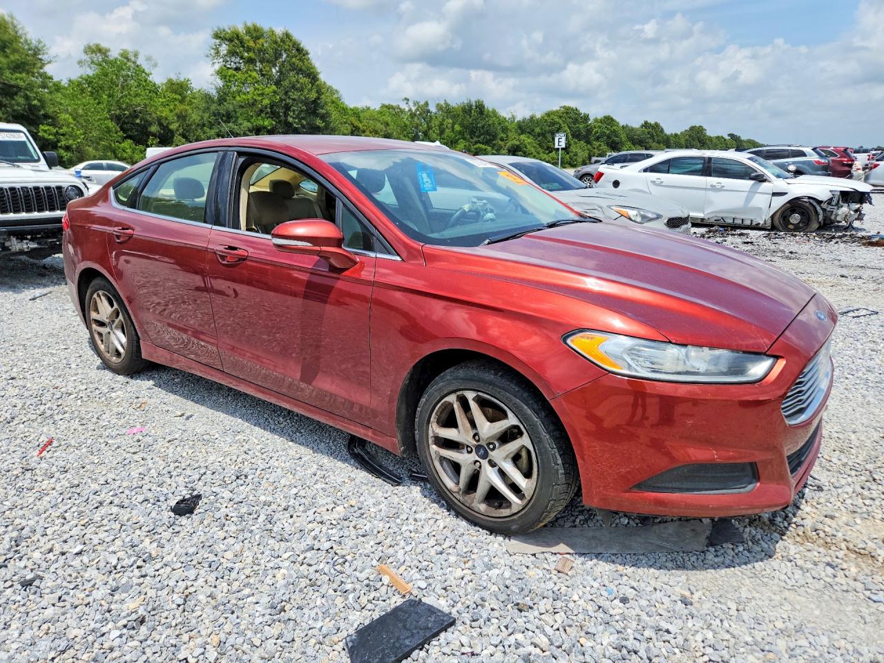2014 Ford Fusion Se Burgundy vin: 3FA6P0HD2ER335321