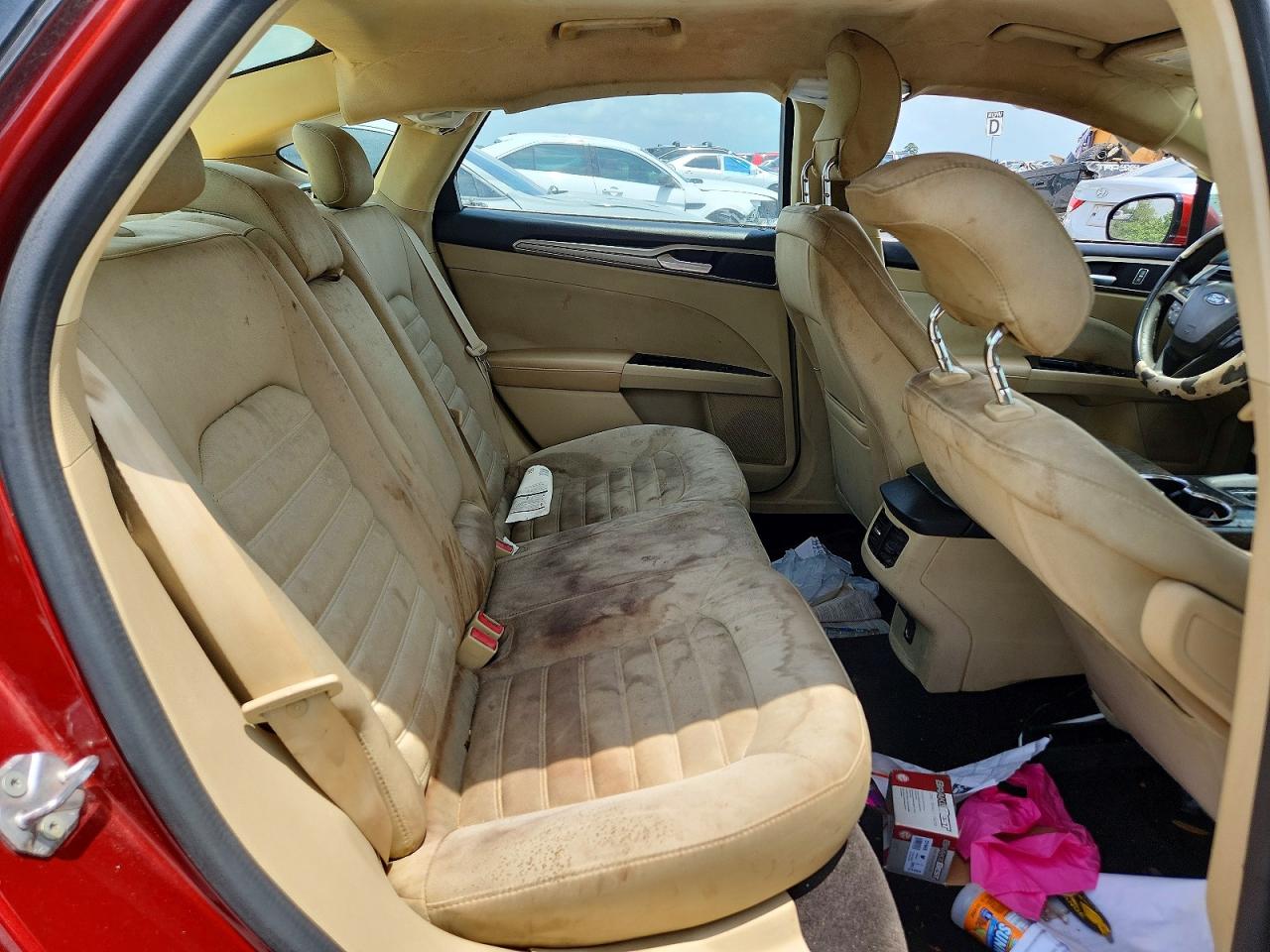 2014 Ford Fusion Se Burgundy vin: 3FA6P0HD2ER335321