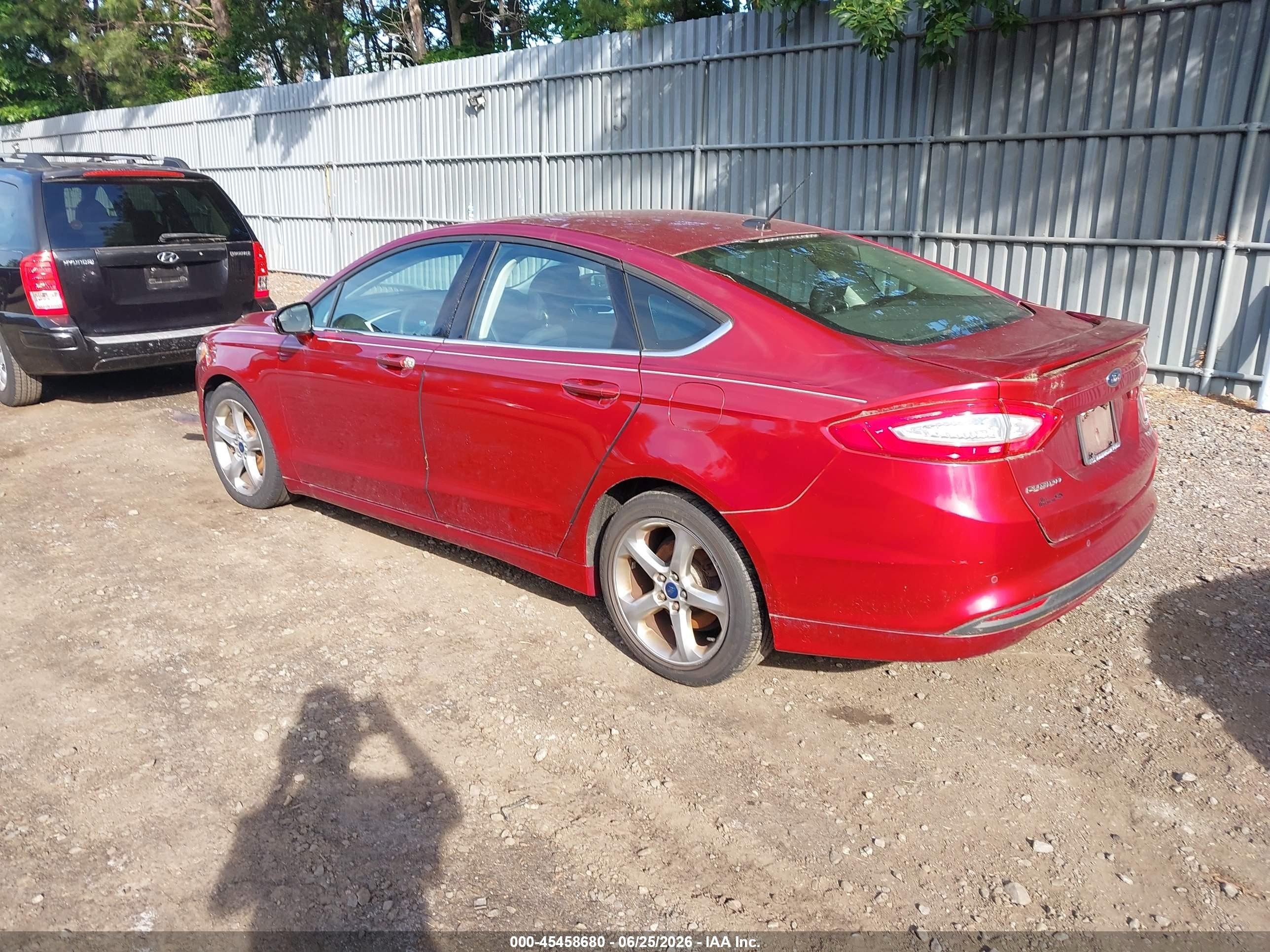 2015 Ford Fusion Se Red vin: 3FA6P0HD2FR101374