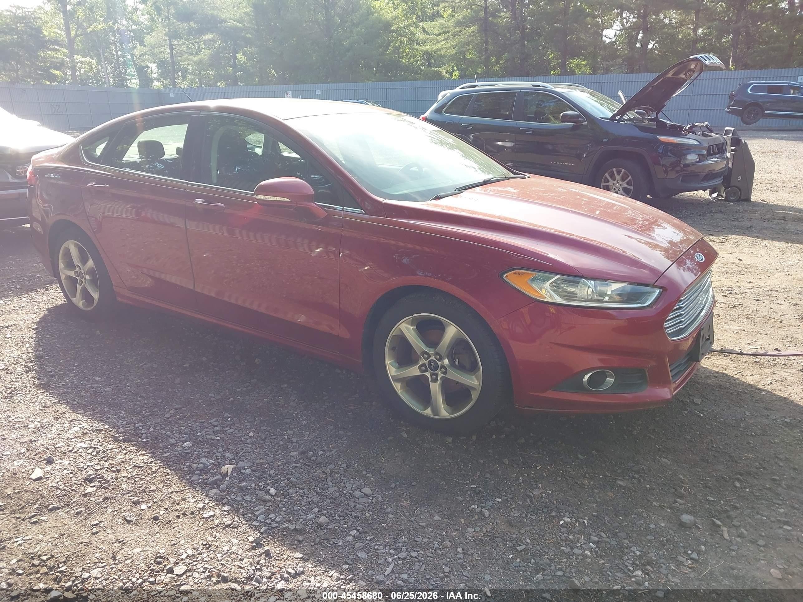 2015 Ford Fusion Se Red vin: 3FA6P0HD2FR101374