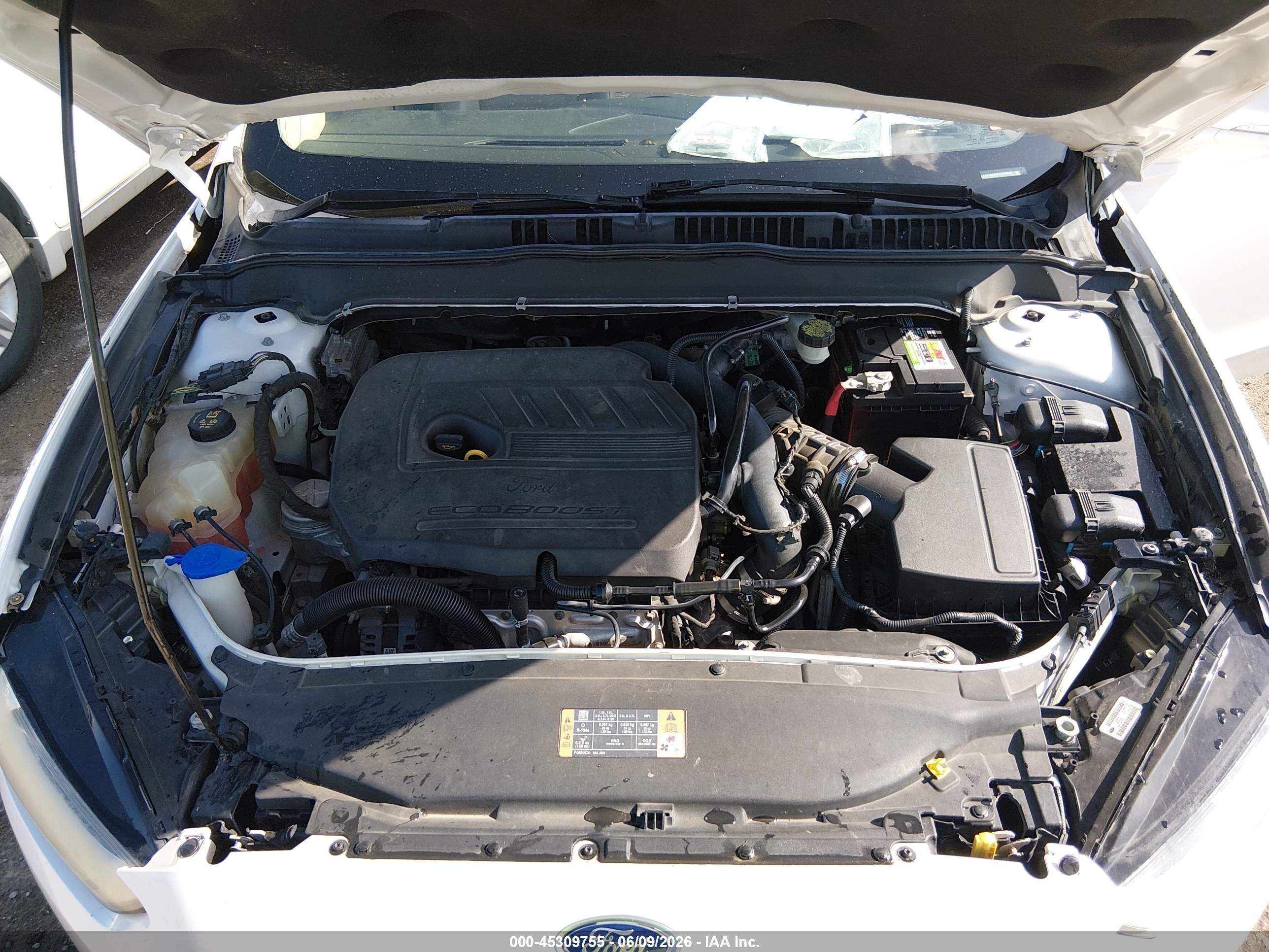 2015 Ford Fusion Se White vin: 3FA6P0HD2FR104047