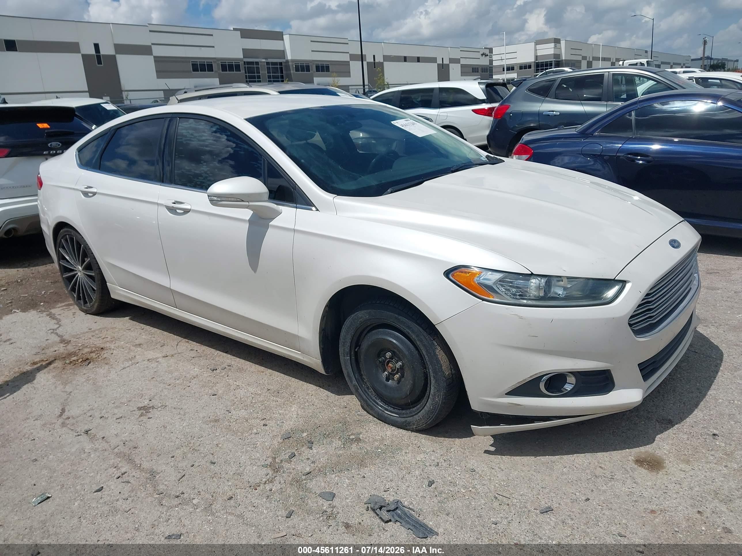 2015 Ford Fusion Se White vin: 3FA6P0HD2FR189794