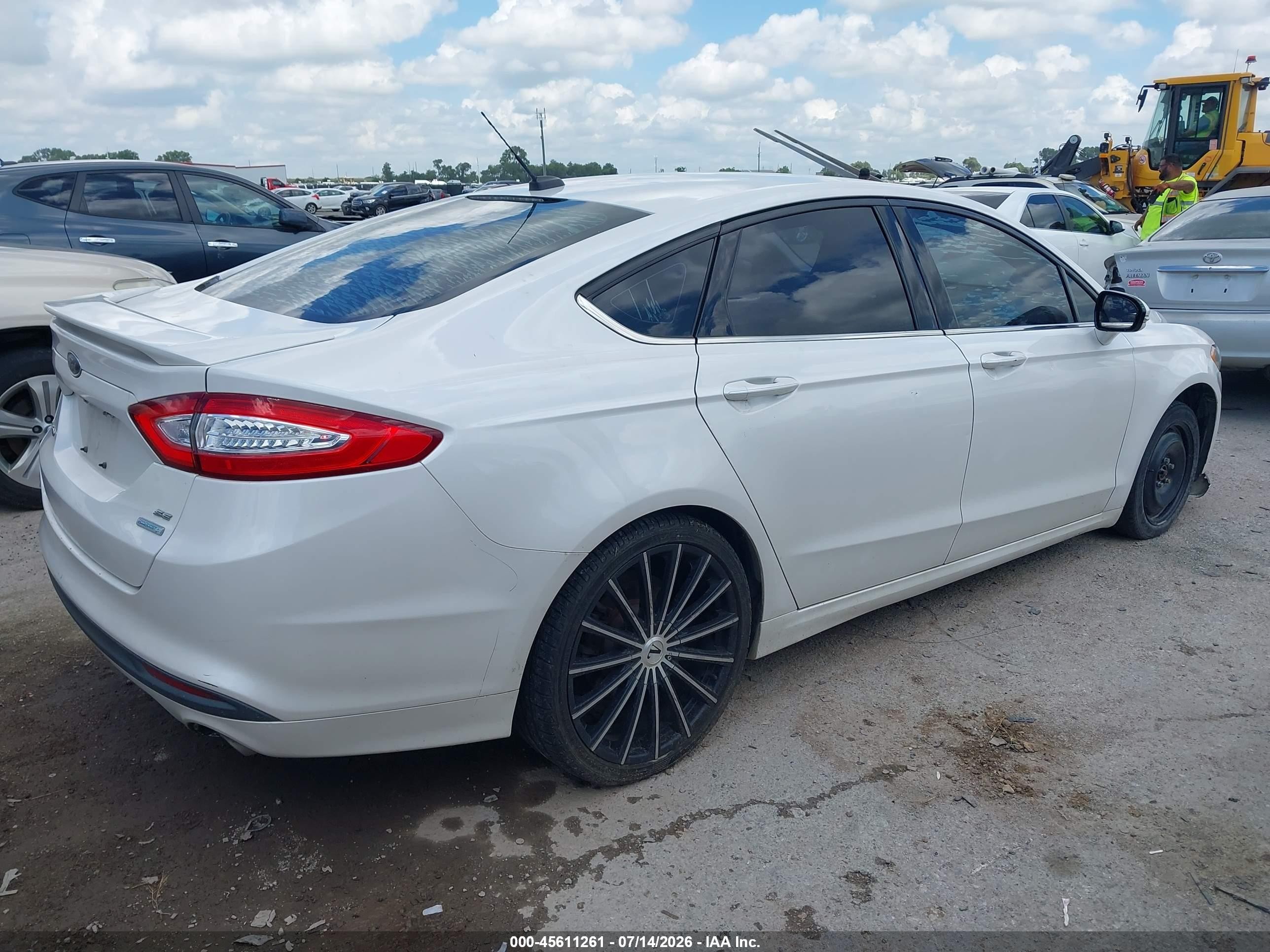 2015 Ford Fusion Se White vin: 3FA6P0HD2FR189794