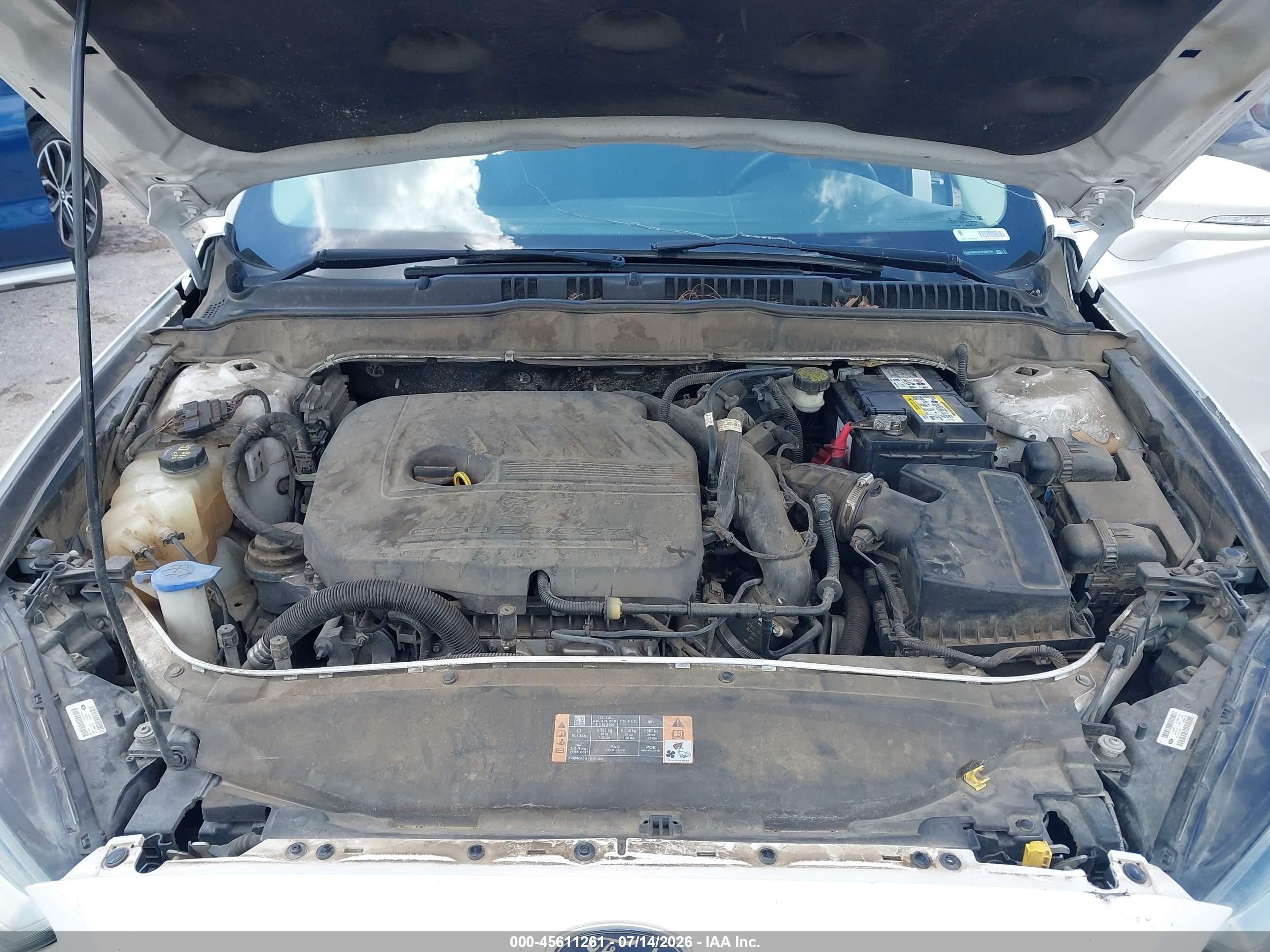 2015 Ford Fusion Se White vin: 3FA6P0HD2FR189794