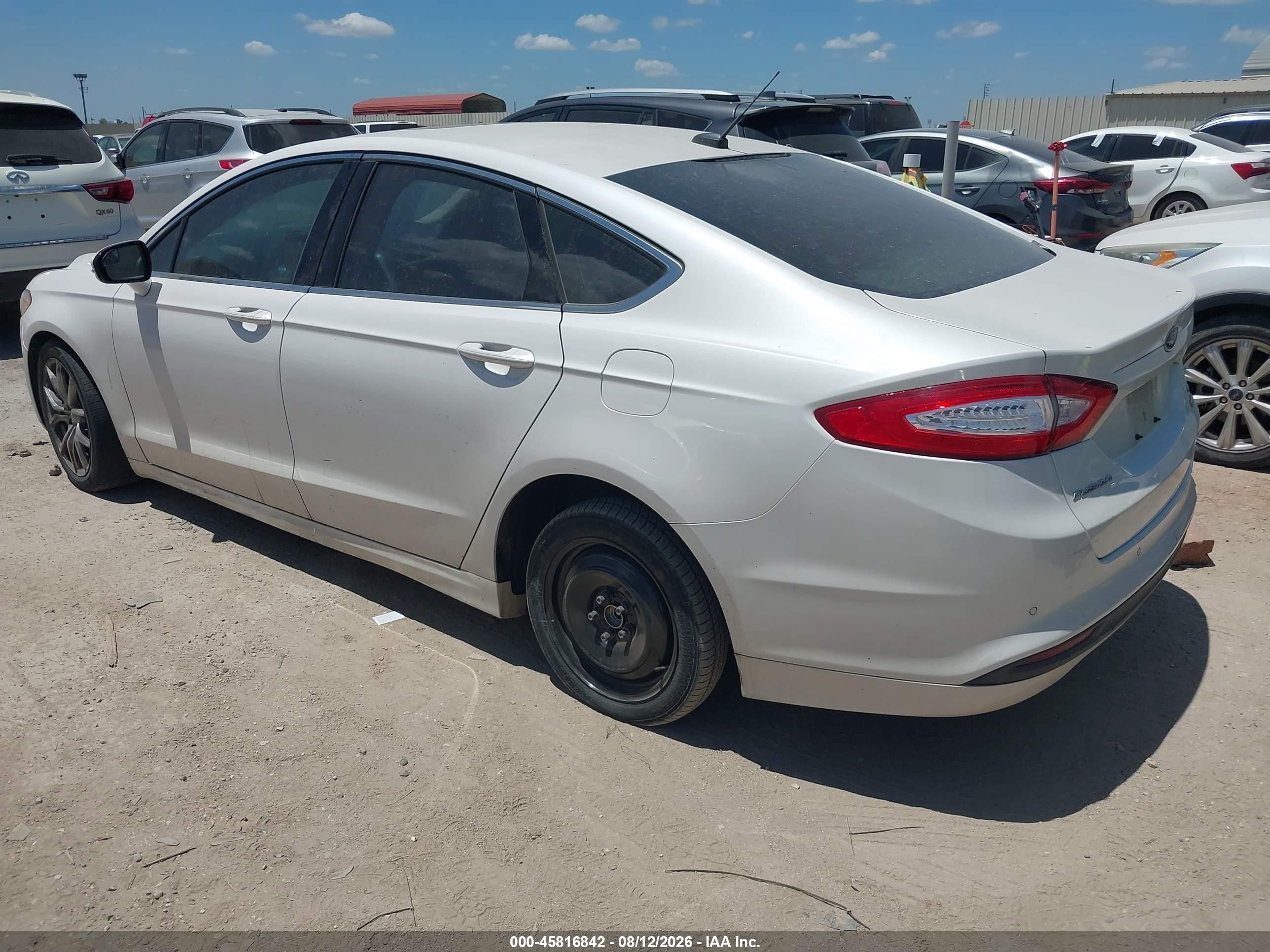 2015 Ford Fusion Se White vin: 3FA6P0HD2FR193828