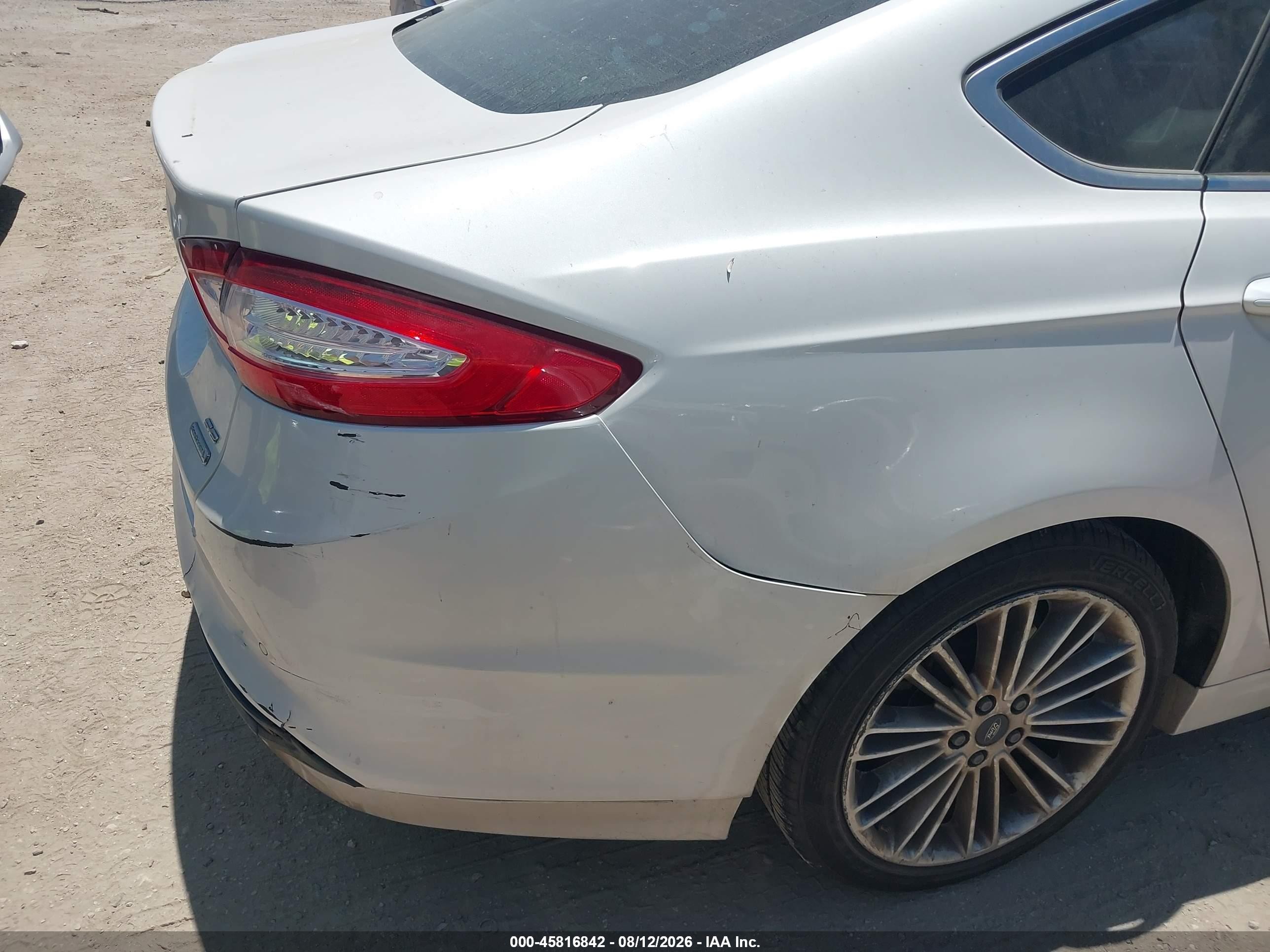 2015 Ford Fusion Se White vin: 3FA6P0HD2FR193828