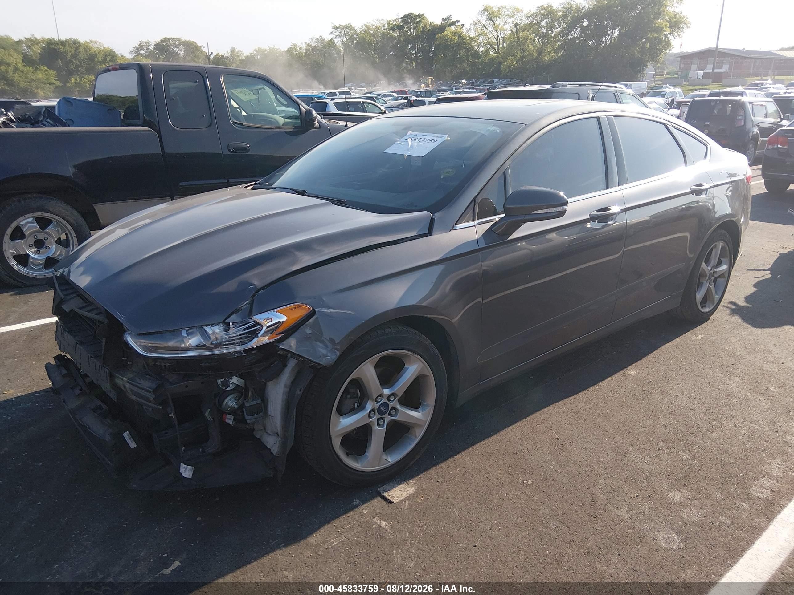 2015 Ford Fusion Se Серый vin: 3FA6P0HD2FR202902