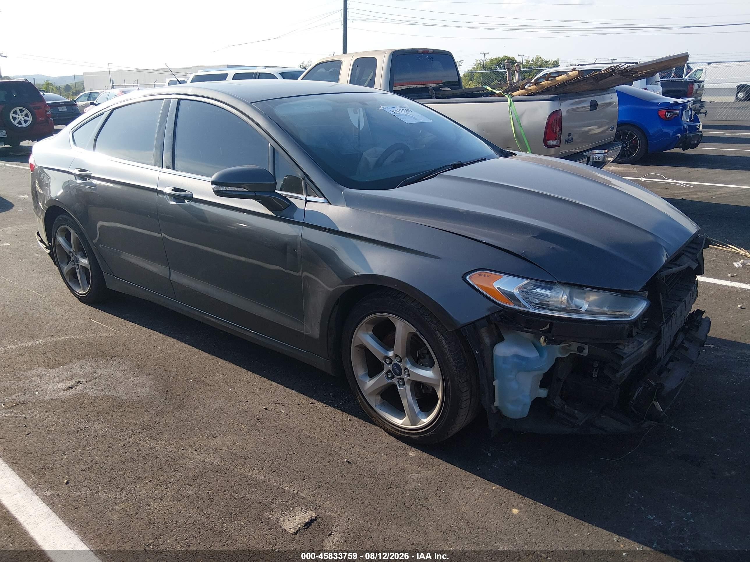 2015 Ford Fusion Se Серый vin: 3FA6P0HD2FR202902