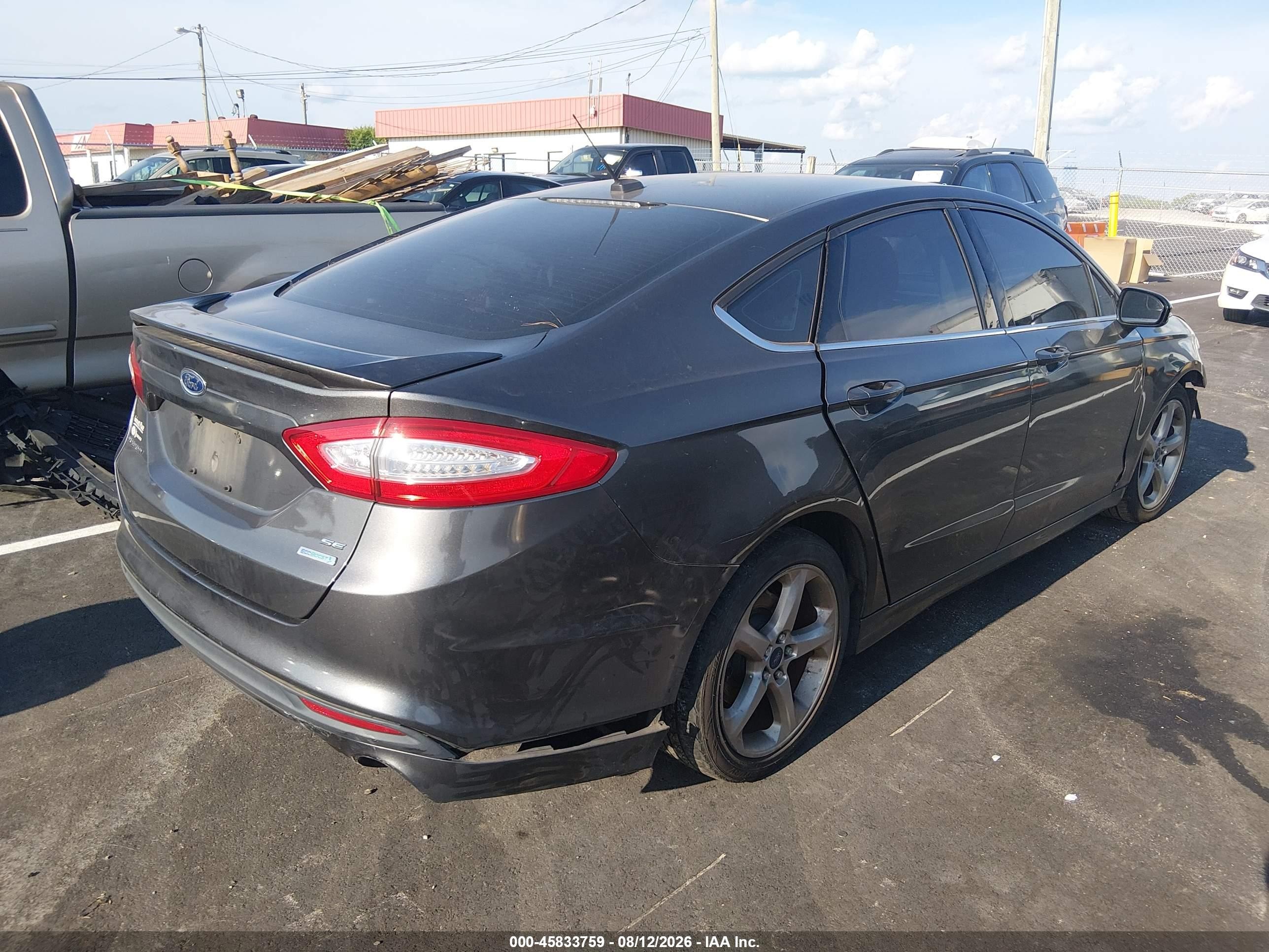 2015 Ford Fusion Se Серый vin: 3FA6P0HD2FR202902