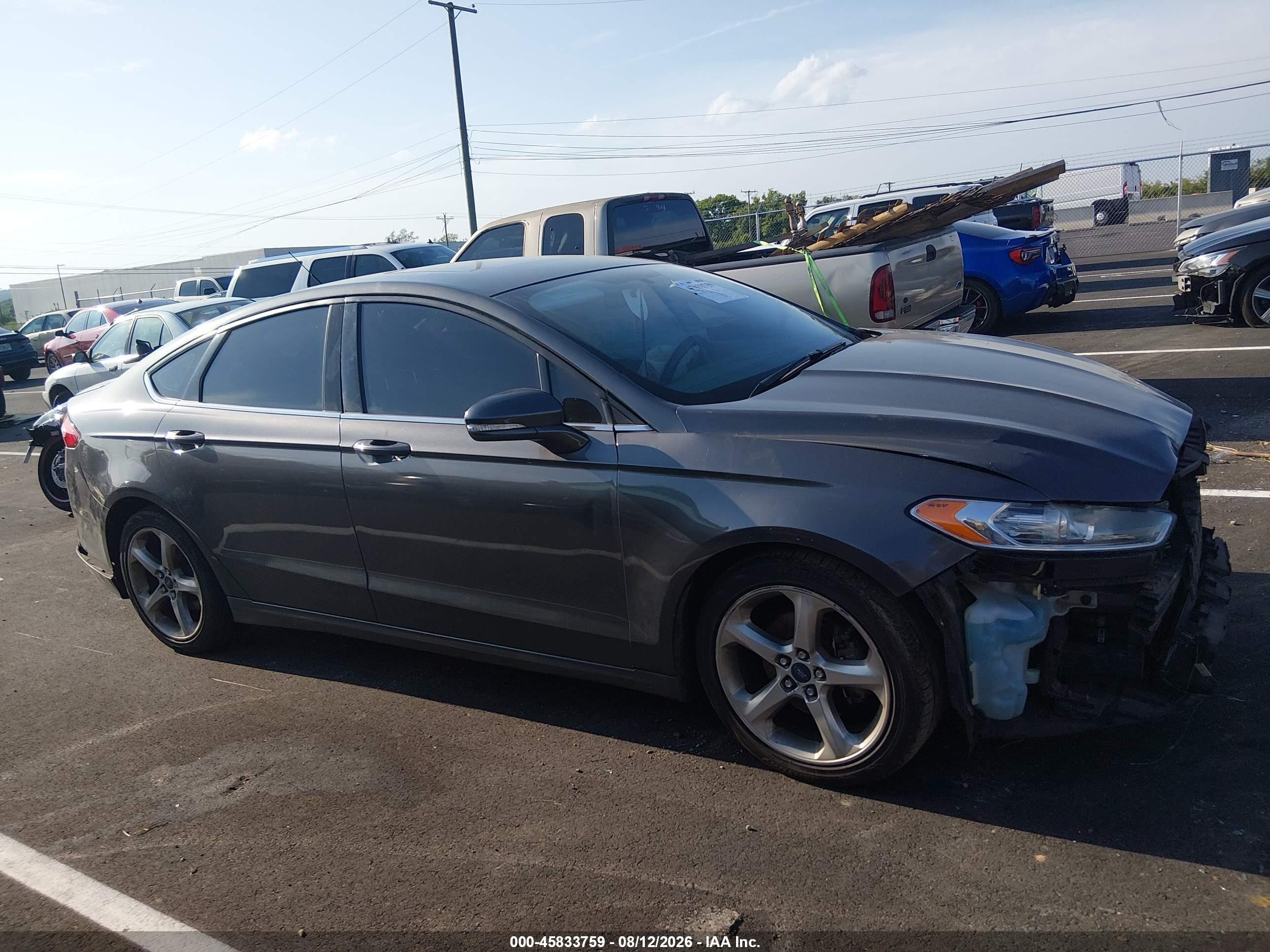 2015 Ford Fusion Se Серый vin: 3FA6P0HD2FR202902