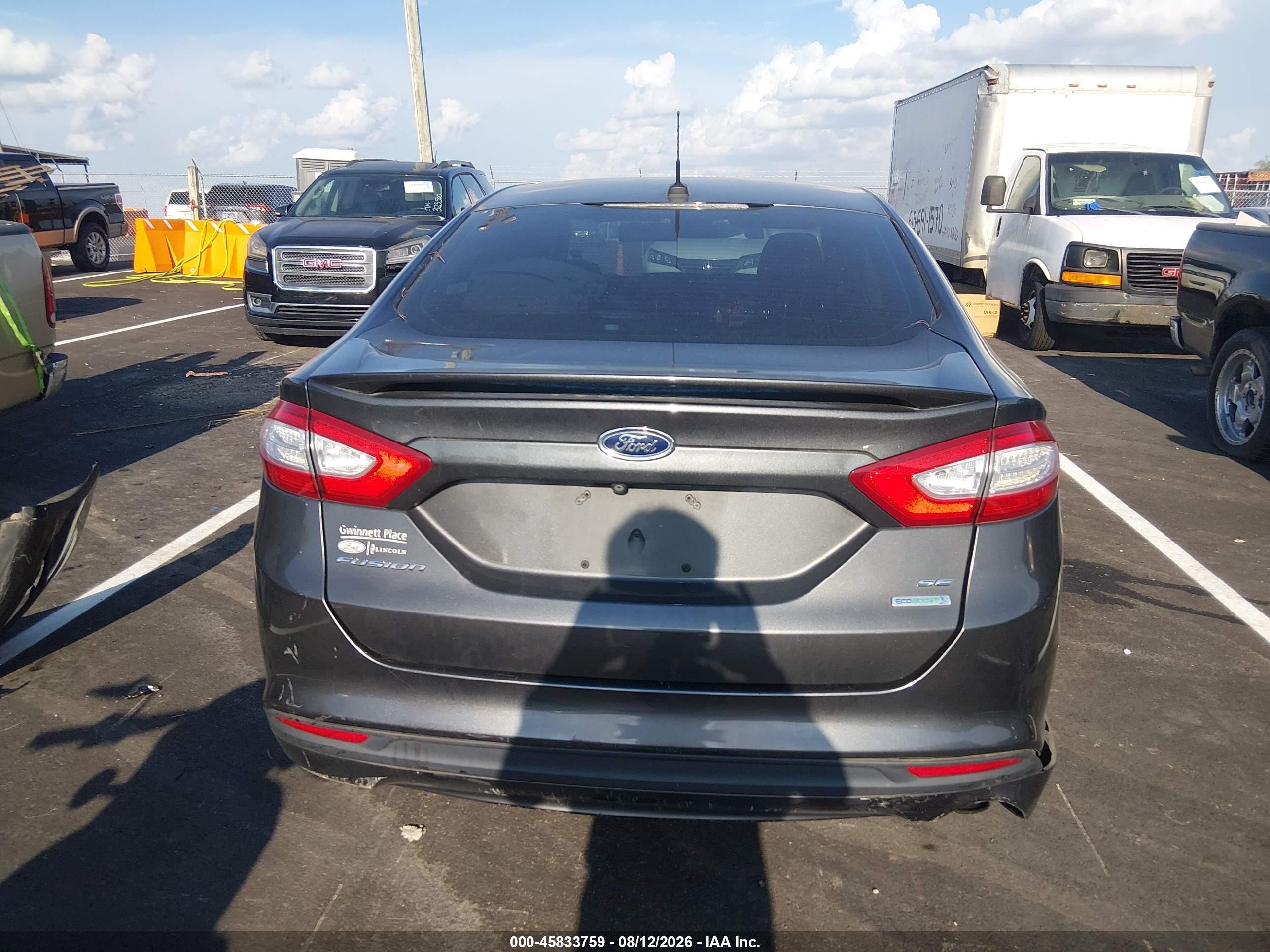2015 Ford Fusion Se Серый vin: 3FA6P0HD2FR202902