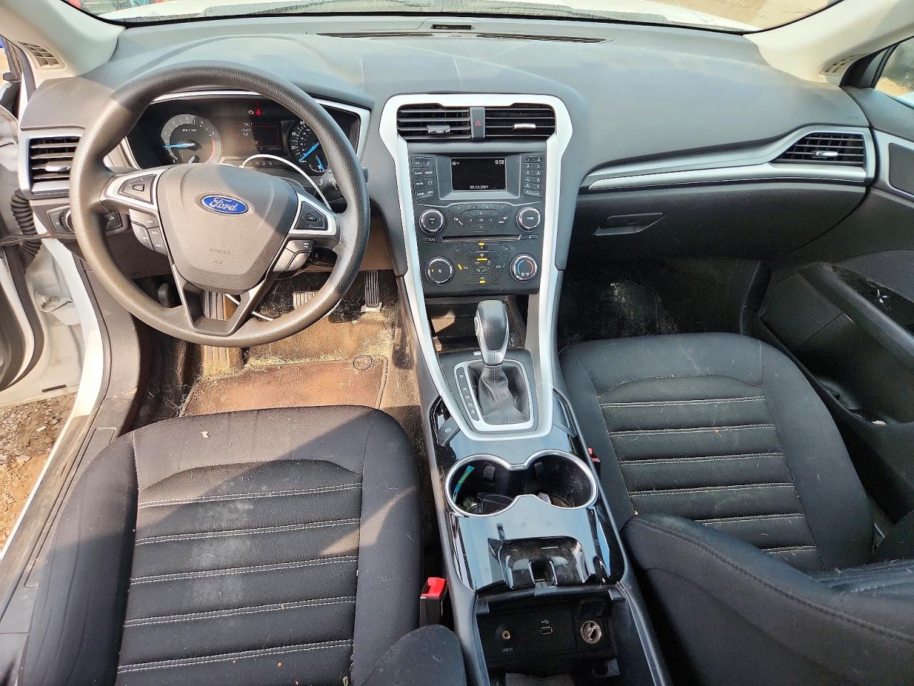 2015 Ford Fusion Se White vin: 3FA6P0HD2FR208389