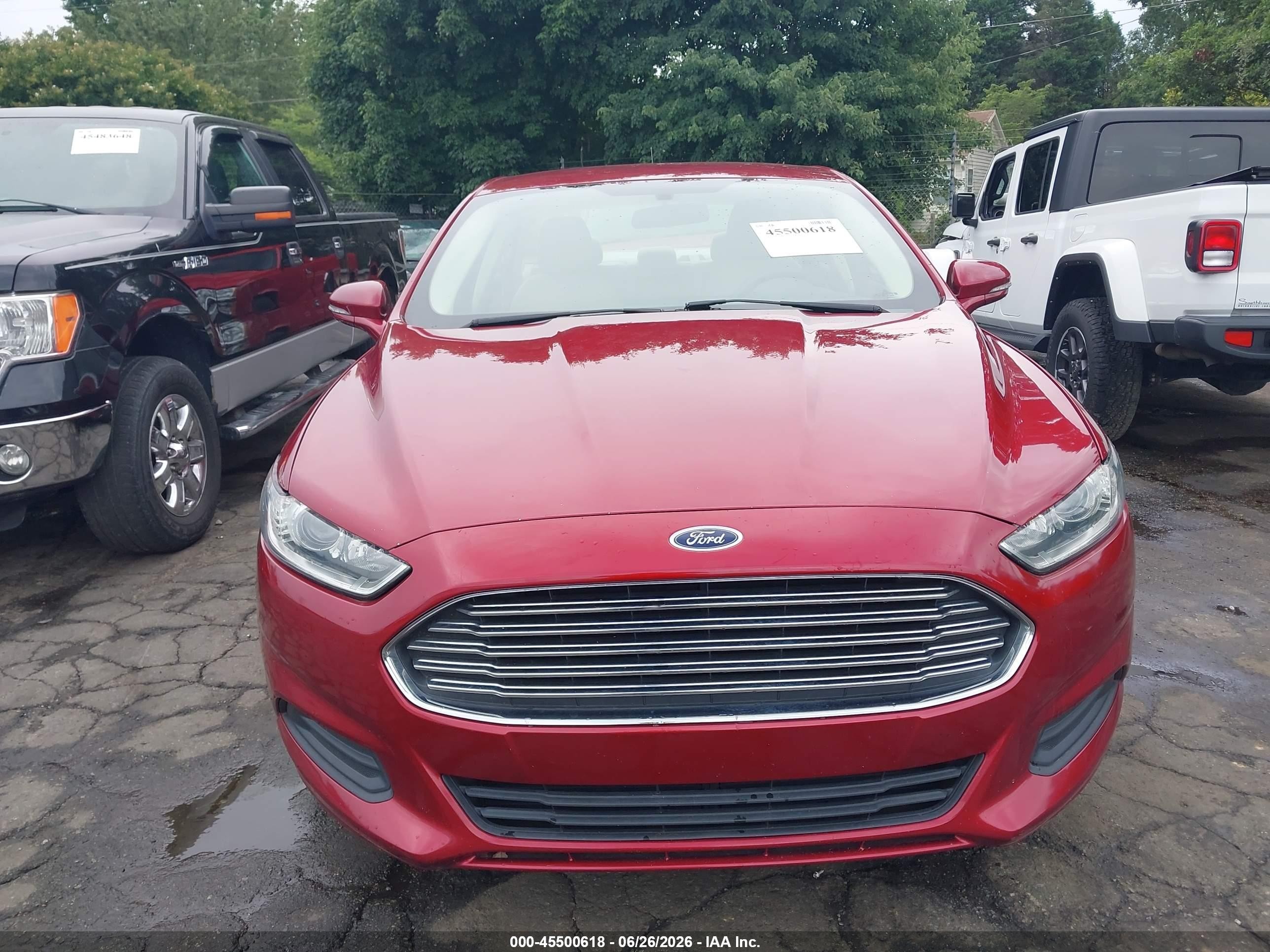 2015 Ford Fusion Se Red vin: 3FA6P0HD2FR210935