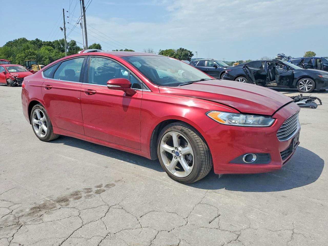 2015 Ford Fusion Se Красный vin: 3FA6P0HD2FR234202