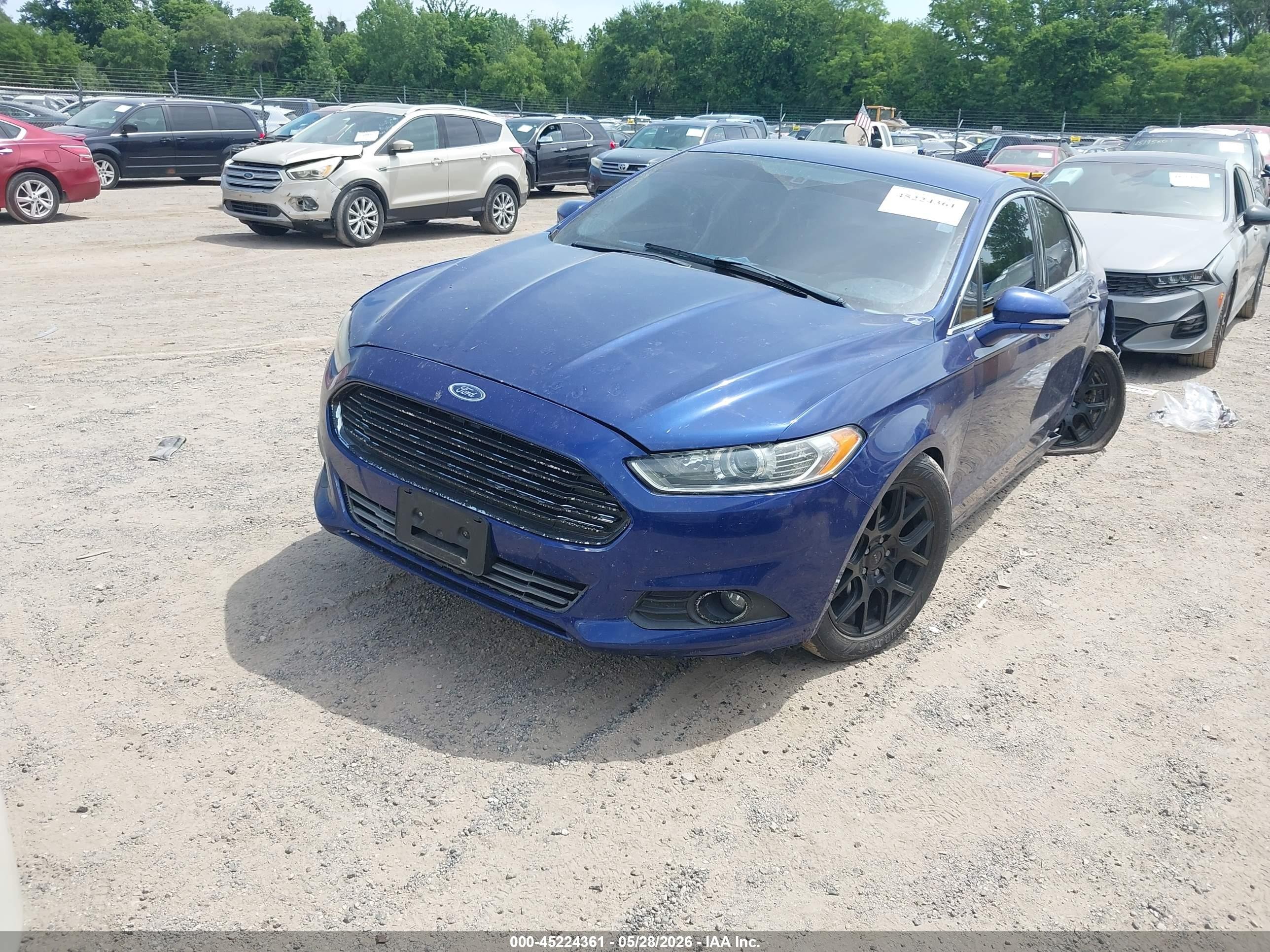2015 Ford Fusion Se Blue vin: 3FA6P0HD2FR236533