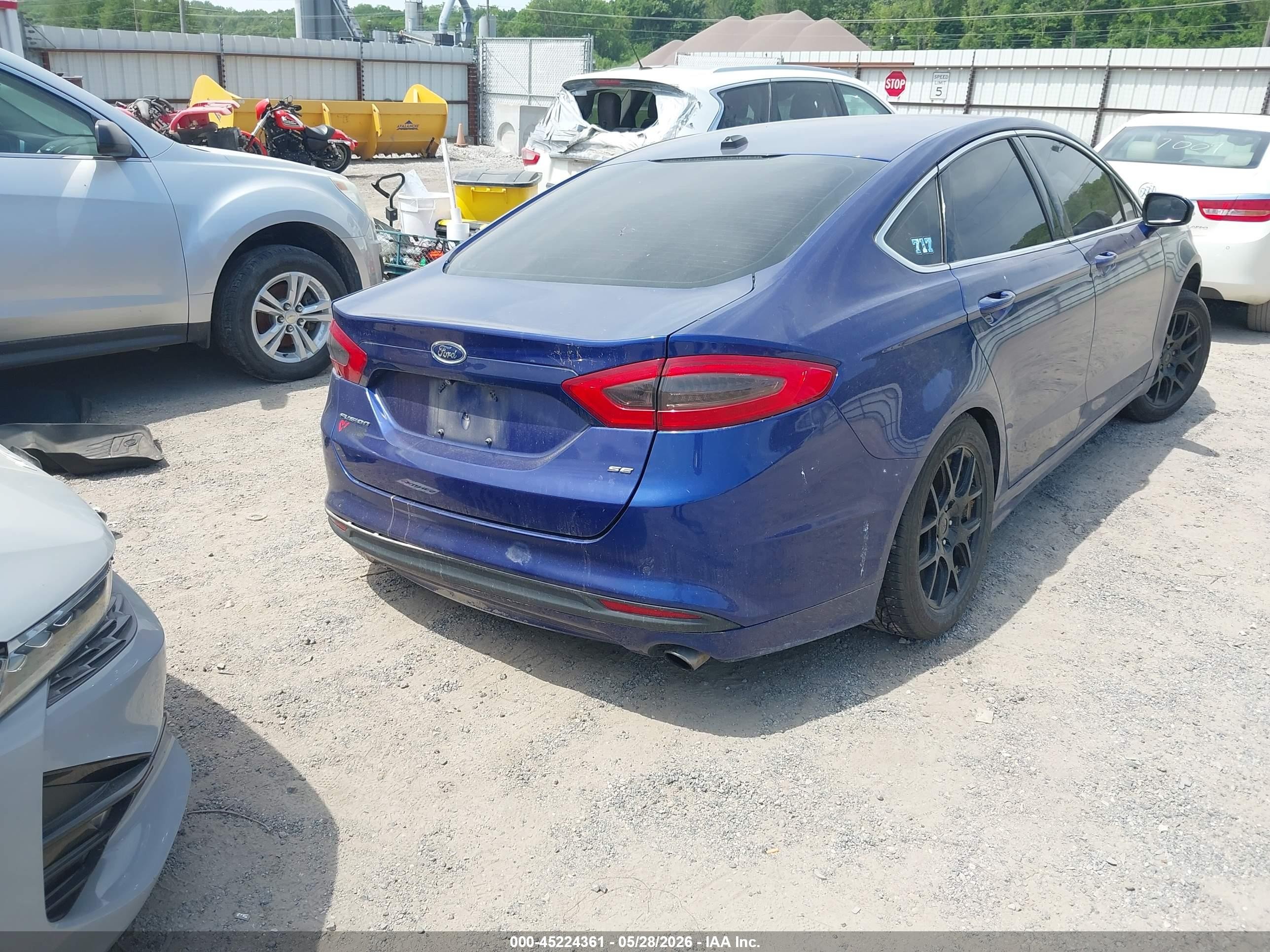 2015 Ford Fusion Se Blue vin: 3FA6P0HD2FR236533