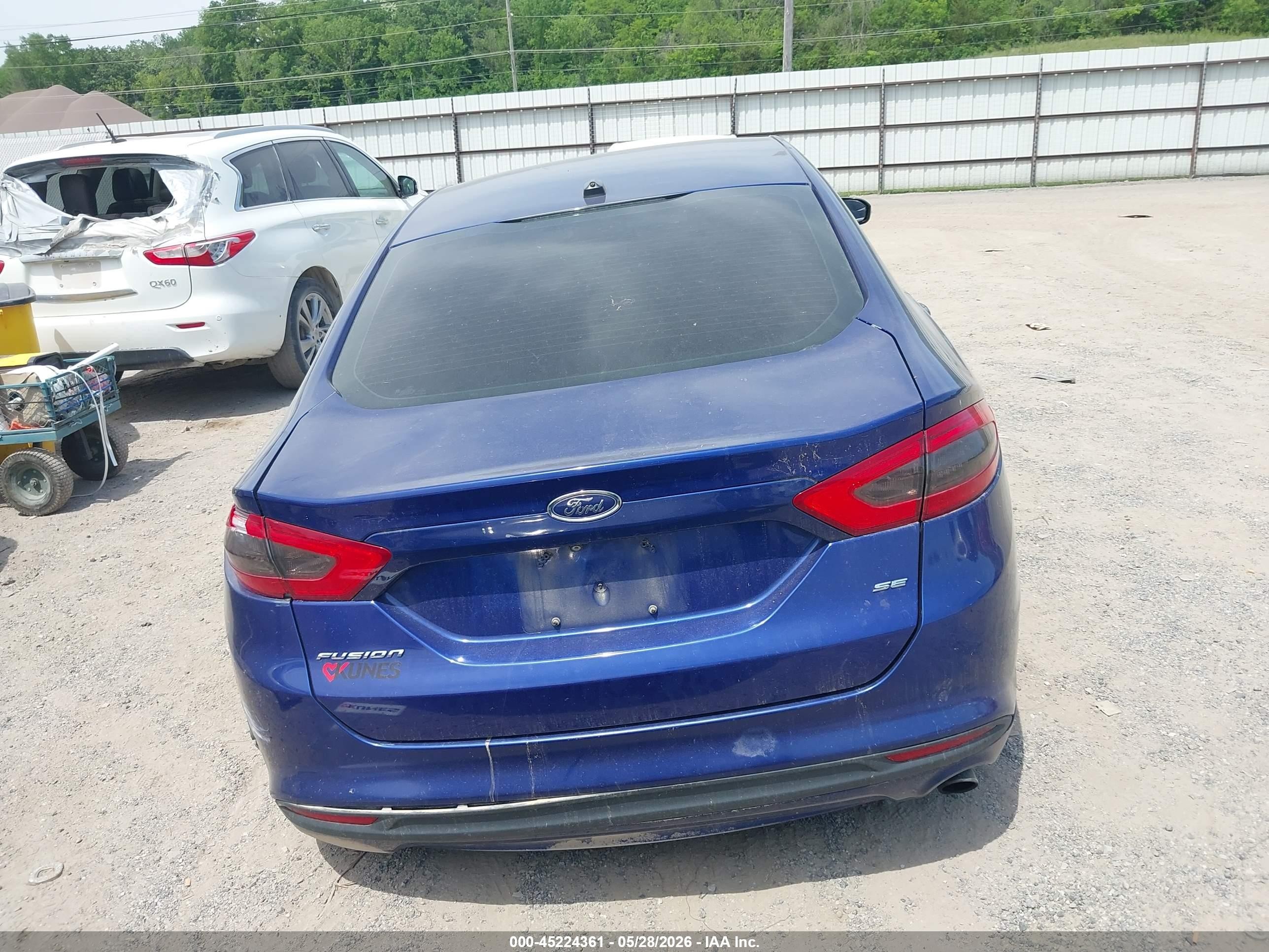 2015 Ford Fusion Se Blue vin: 3FA6P0HD2FR236533