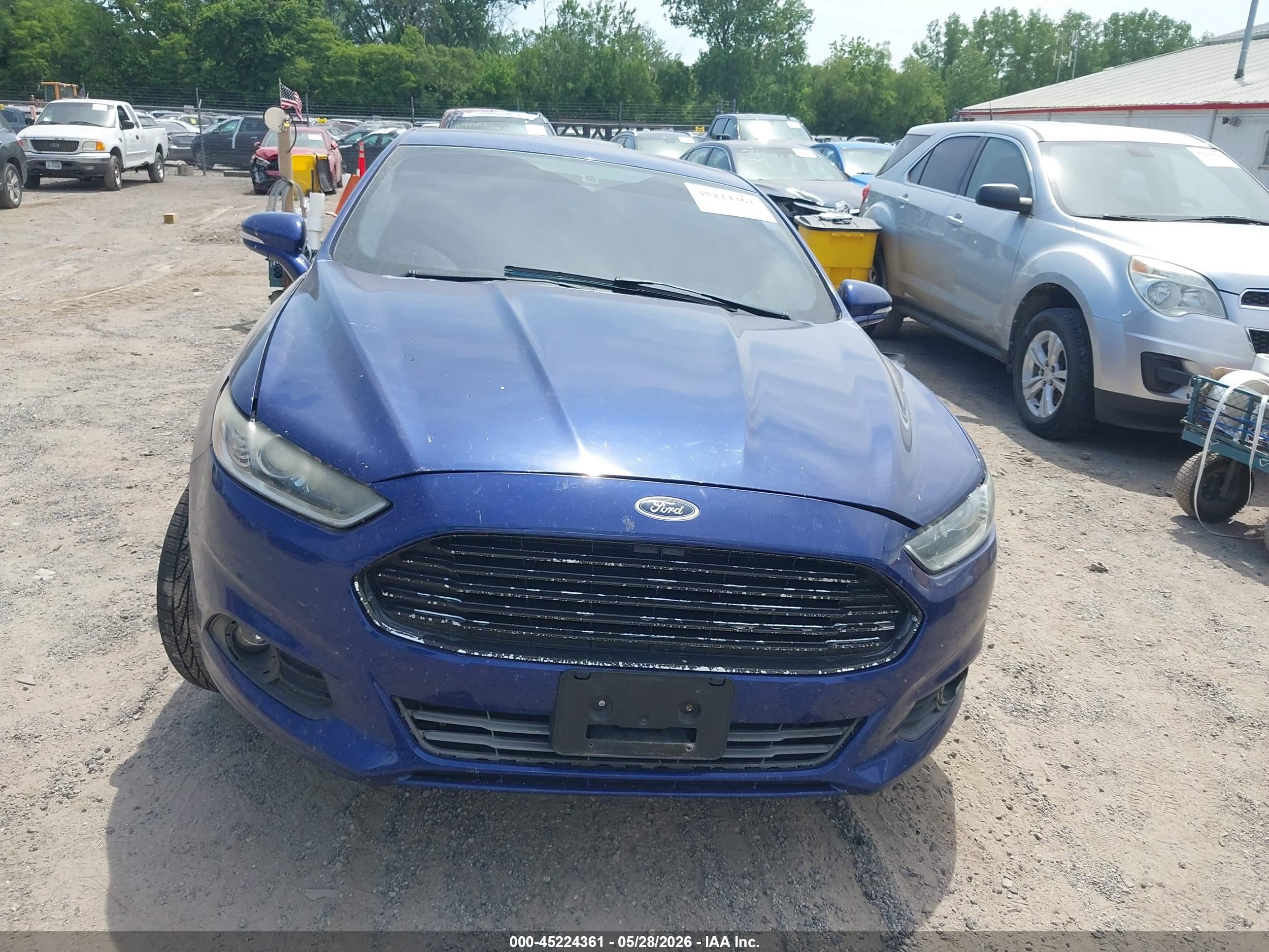 2015 Ford Fusion Se Blue vin: 3FA6P0HD2FR236533