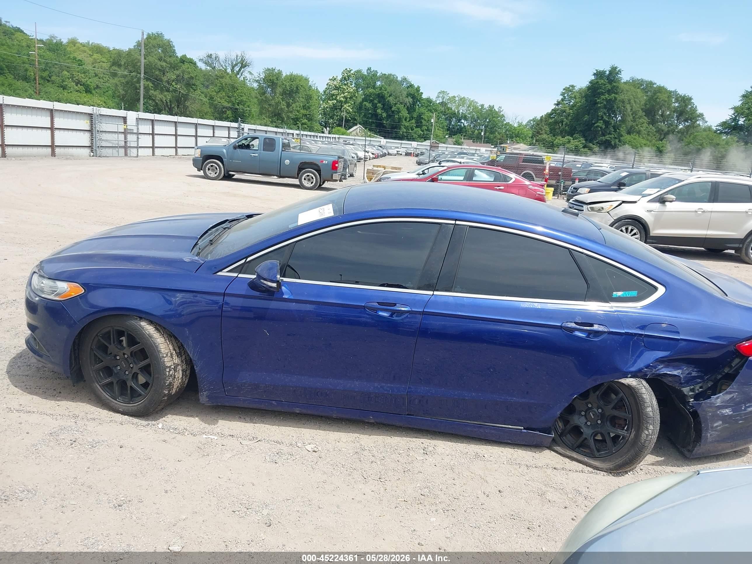 2015 Ford Fusion Se Blue vin: 3FA6P0HD2FR236533
