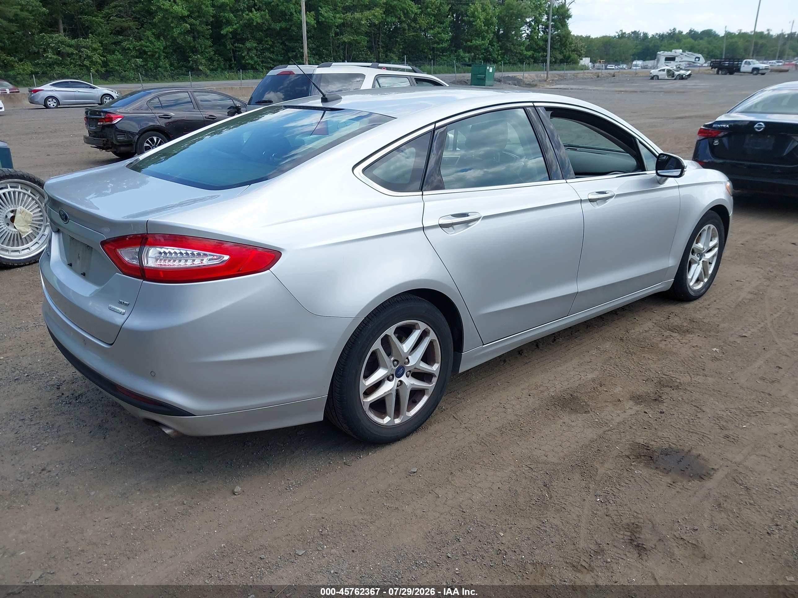 2015 Ford Fusion Se Silver vin: 3FA6P0HD2FR251470