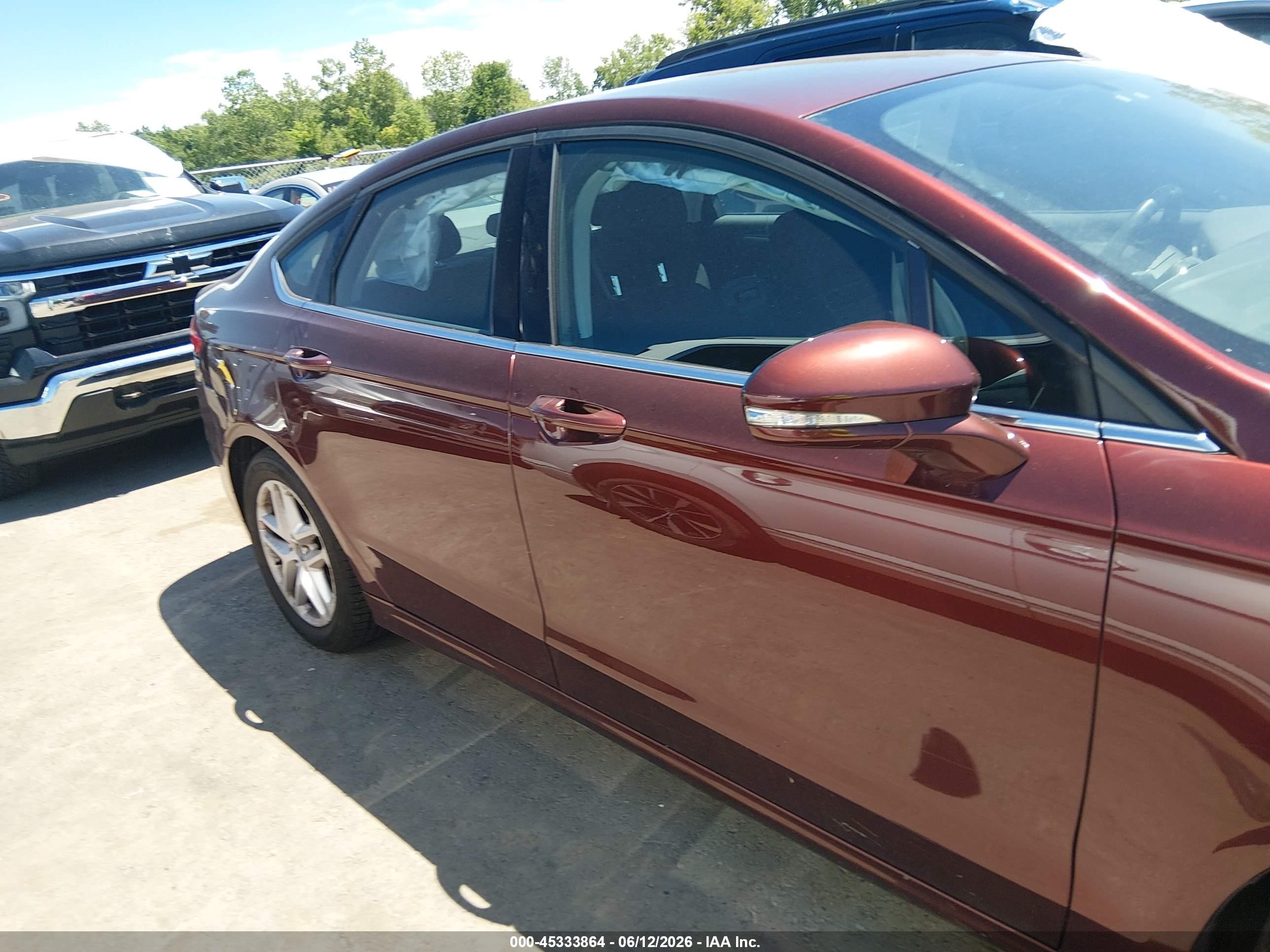 2015 Ford Fusion Se Maroon vin: 3FA6P0HD2FR257253