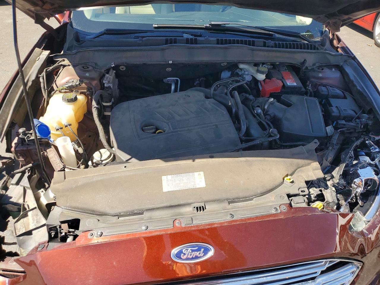 2016 Ford Fusion Se Burgundy vin: 3FA6P0HD2GR386708