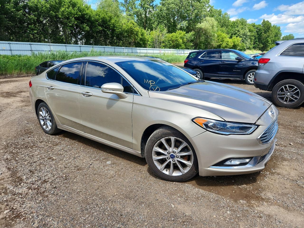 2017 Ford Fusion Se Tan vin: 3FA6P0HD2HR245977