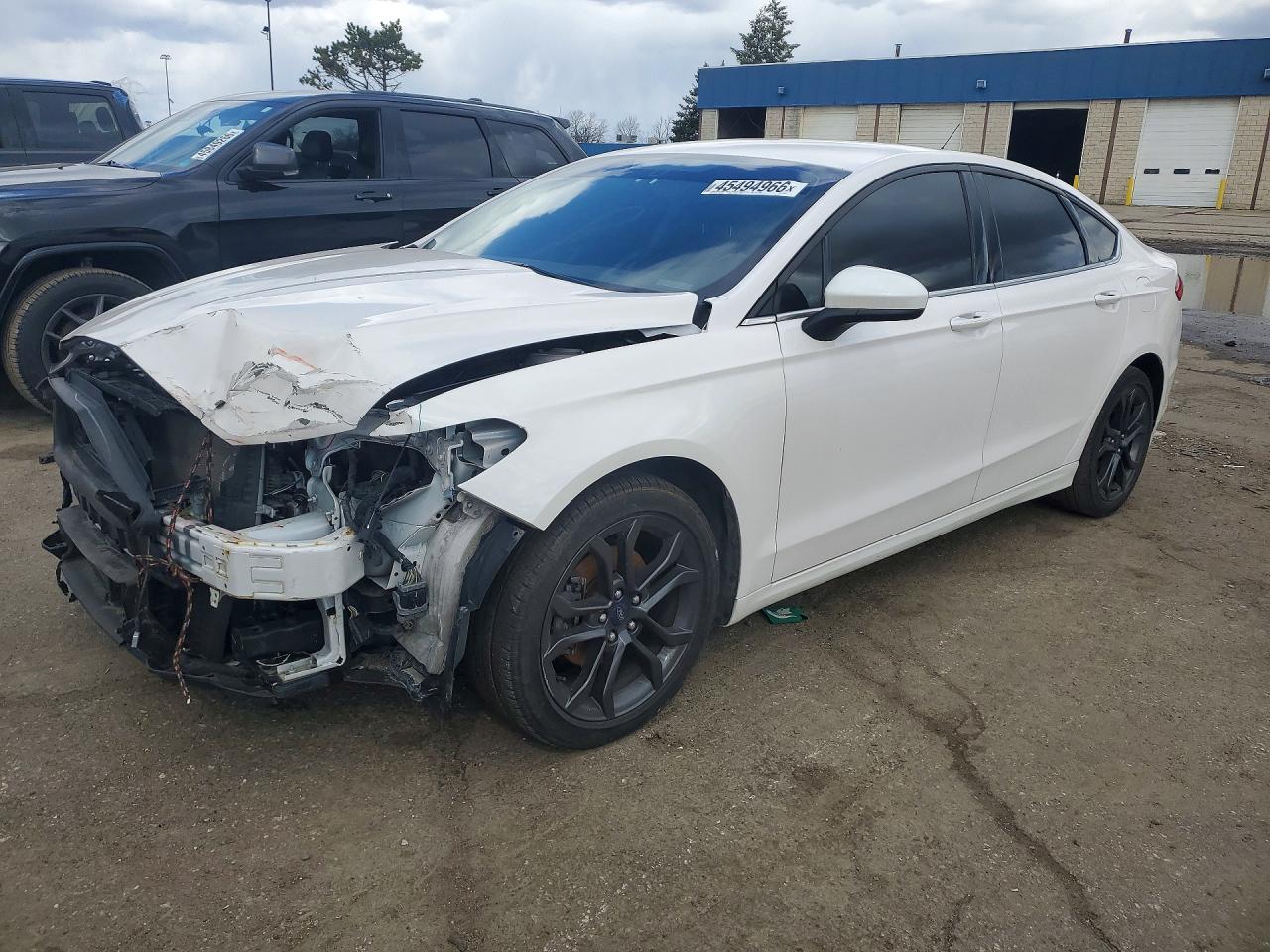 2018 Ford Fusion Se White vin: 3FA6P0HD2JR195541