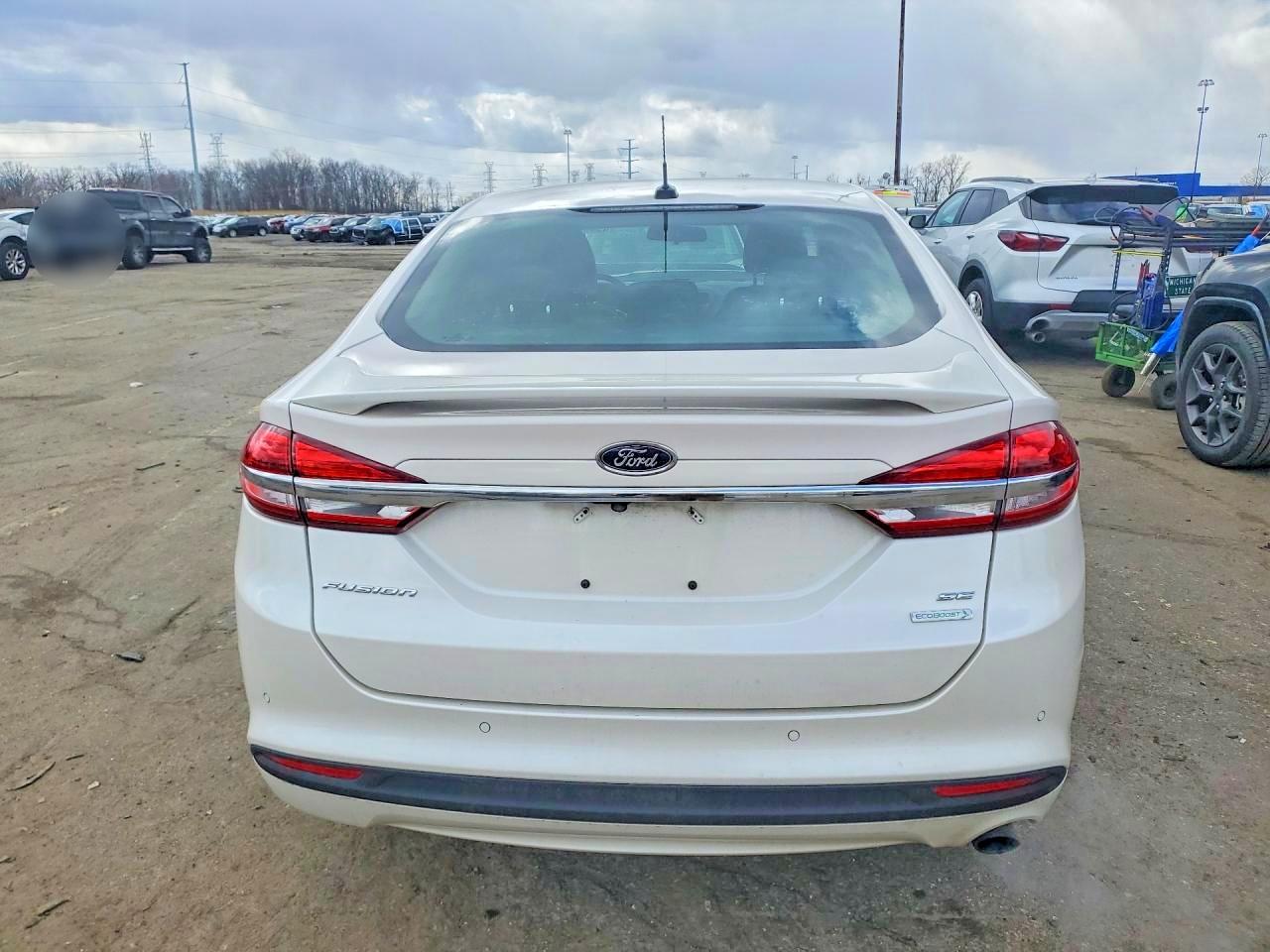 2018 Ford Fusion Se White vin: 3FA6P0HD2JR195541