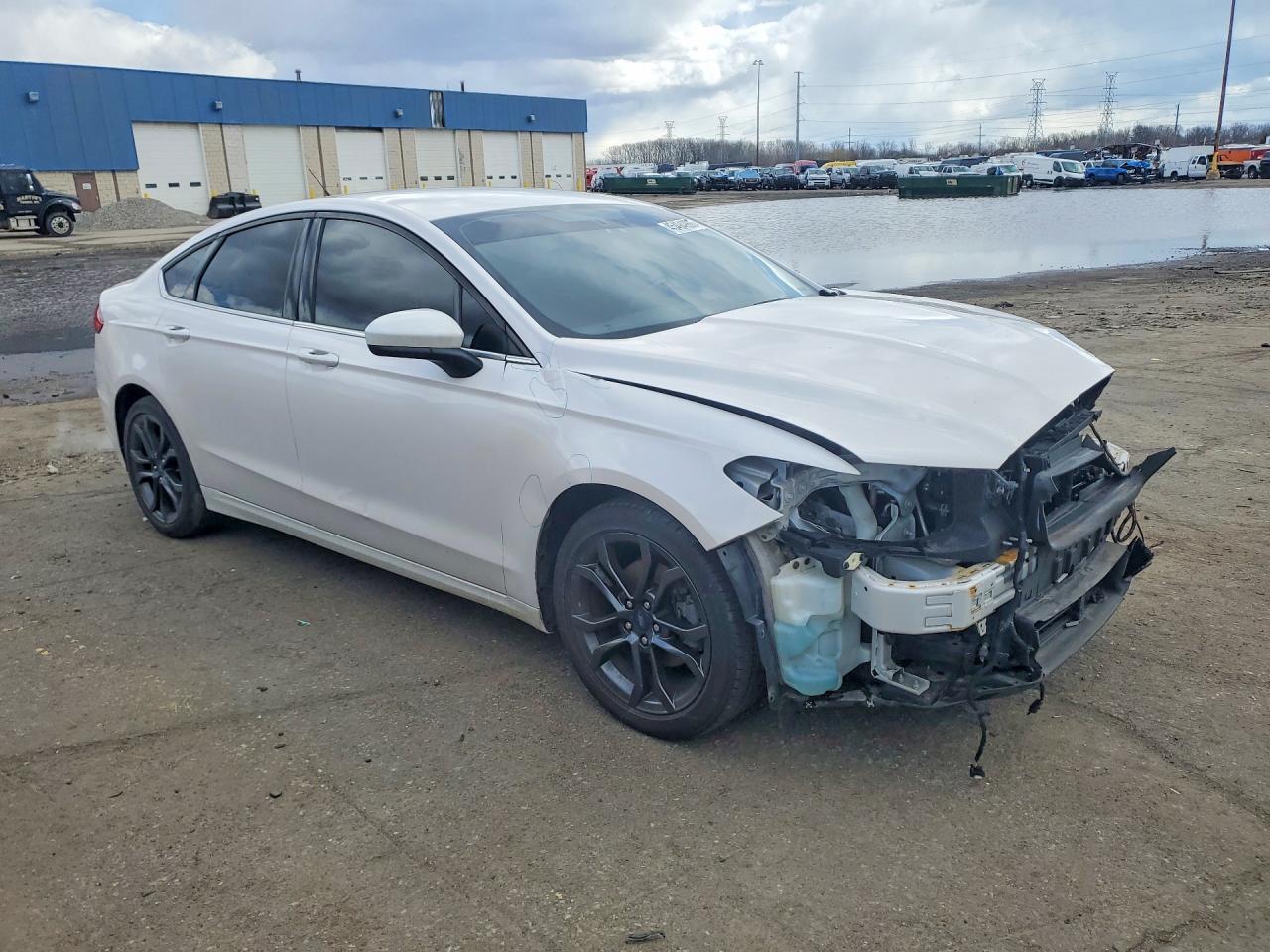 2018 Ford Fusion Se White vin: 3FA6P0HD2JR195541